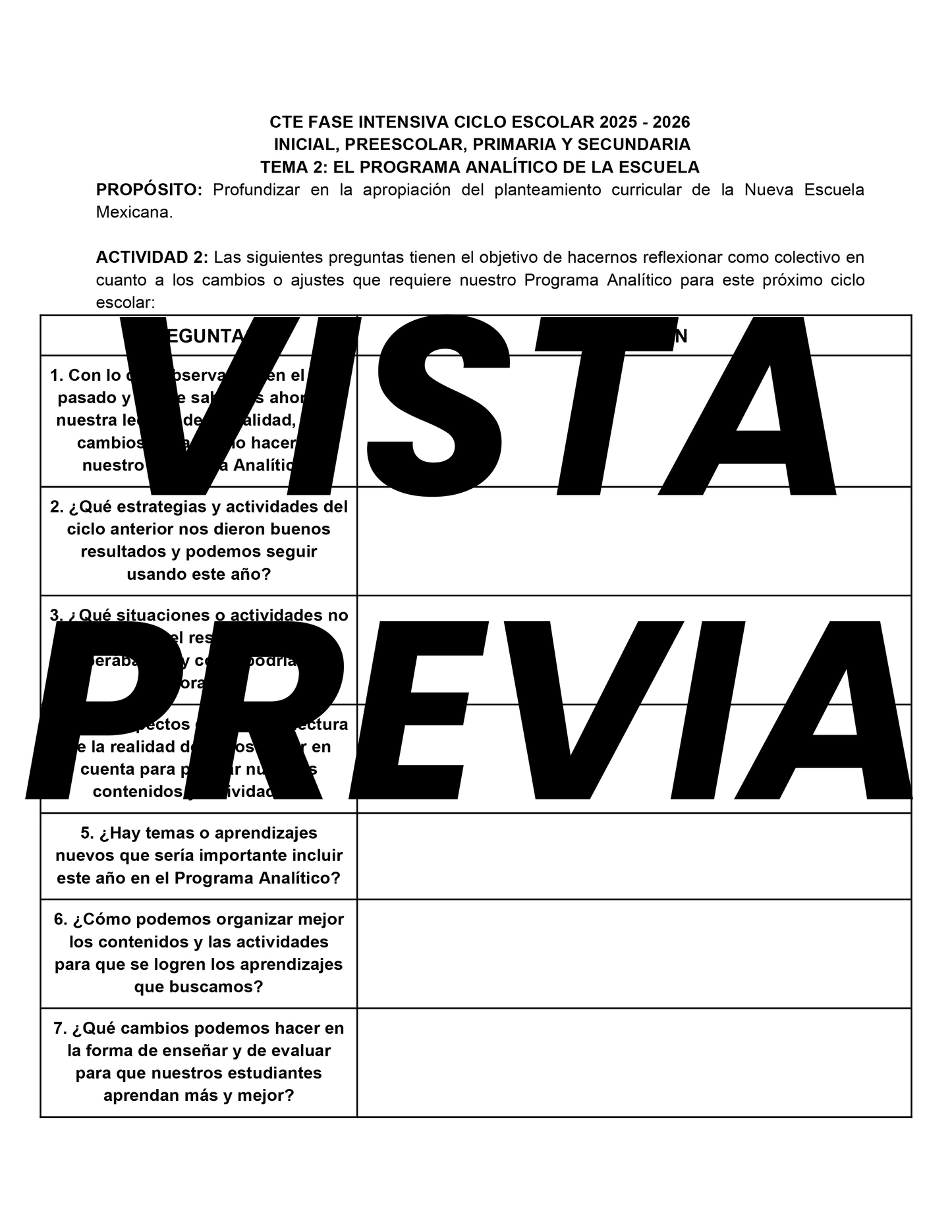 FORMATOS DE PRODUCTOS TEMAS 1 Y 2 FASE INTENSIVA 2025-2026 EDITABLE EN WORD