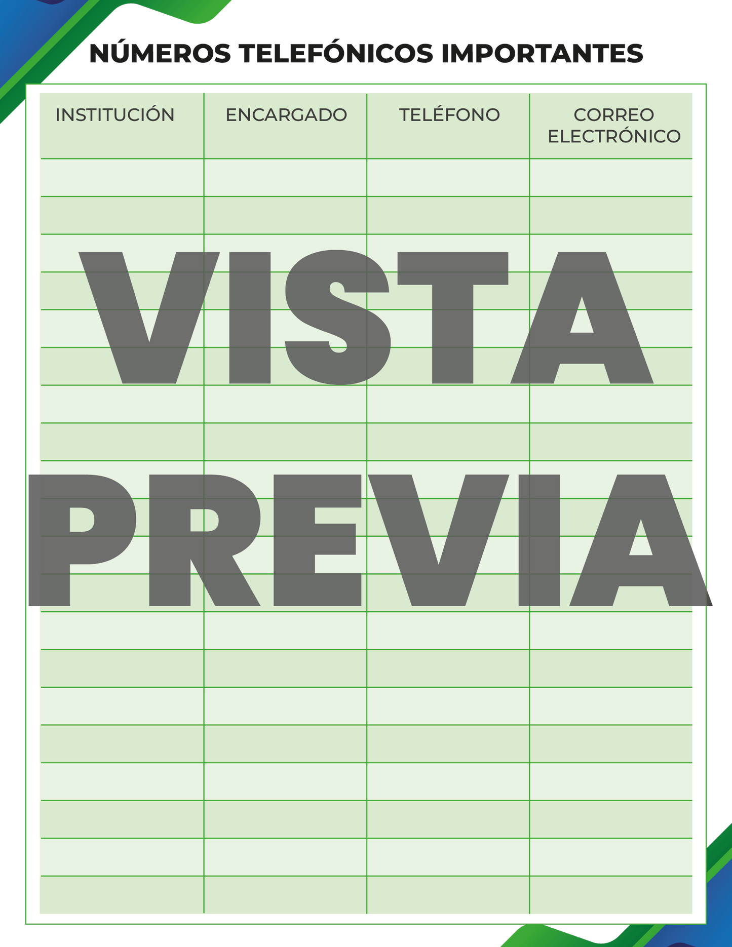 Agenda Formal DIRECTOR Preescolar Ciclo Escolar 2024 - 2025 en PDF