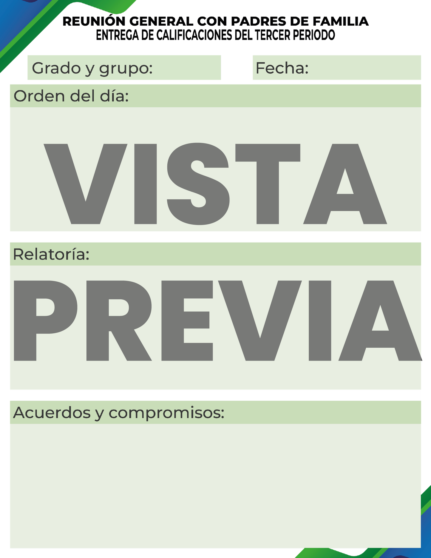Agenda Formal MAESTRO Secundaria Ciclo Escolar 2024 - 2025 en PDF