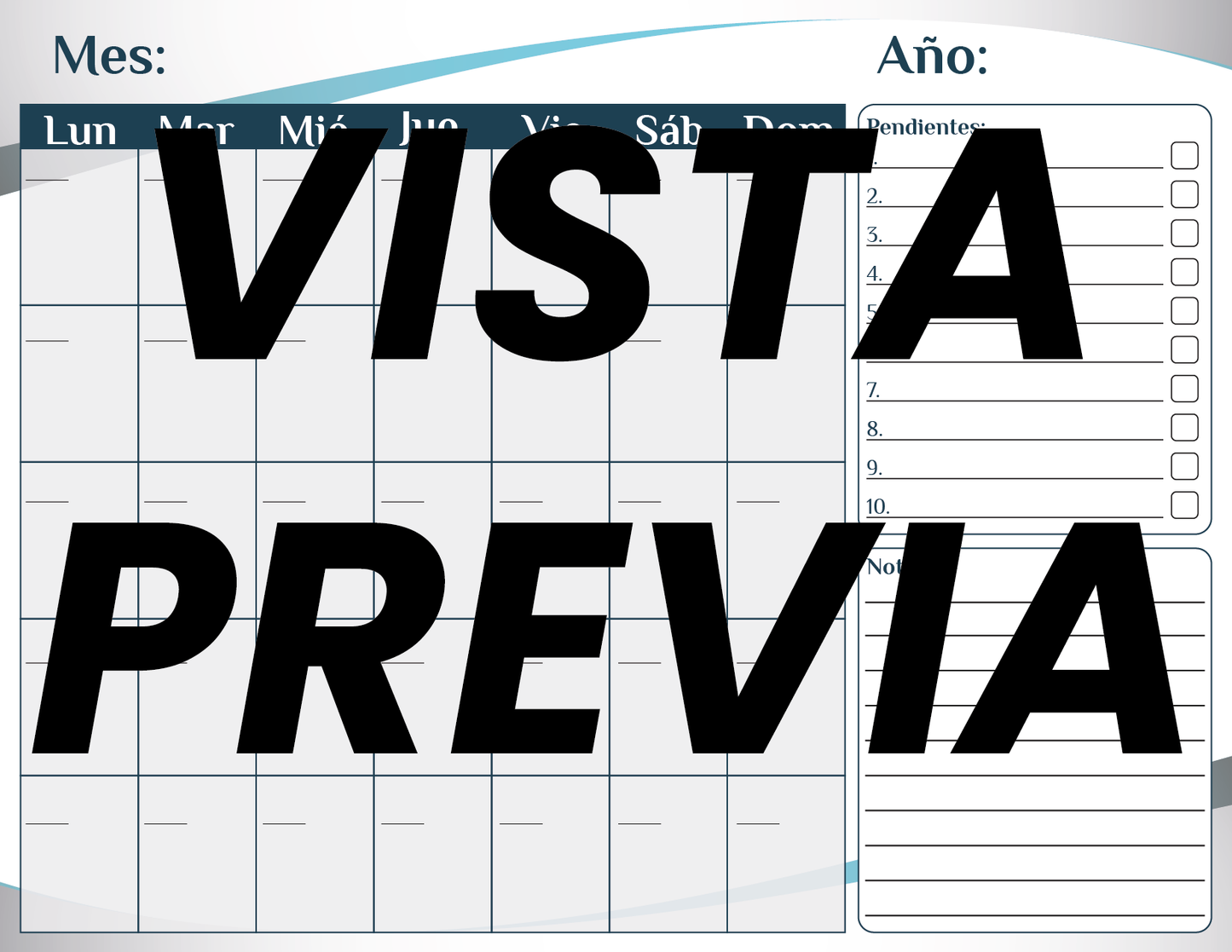 Agenda Formal Azul DIRECTOR Preescolar