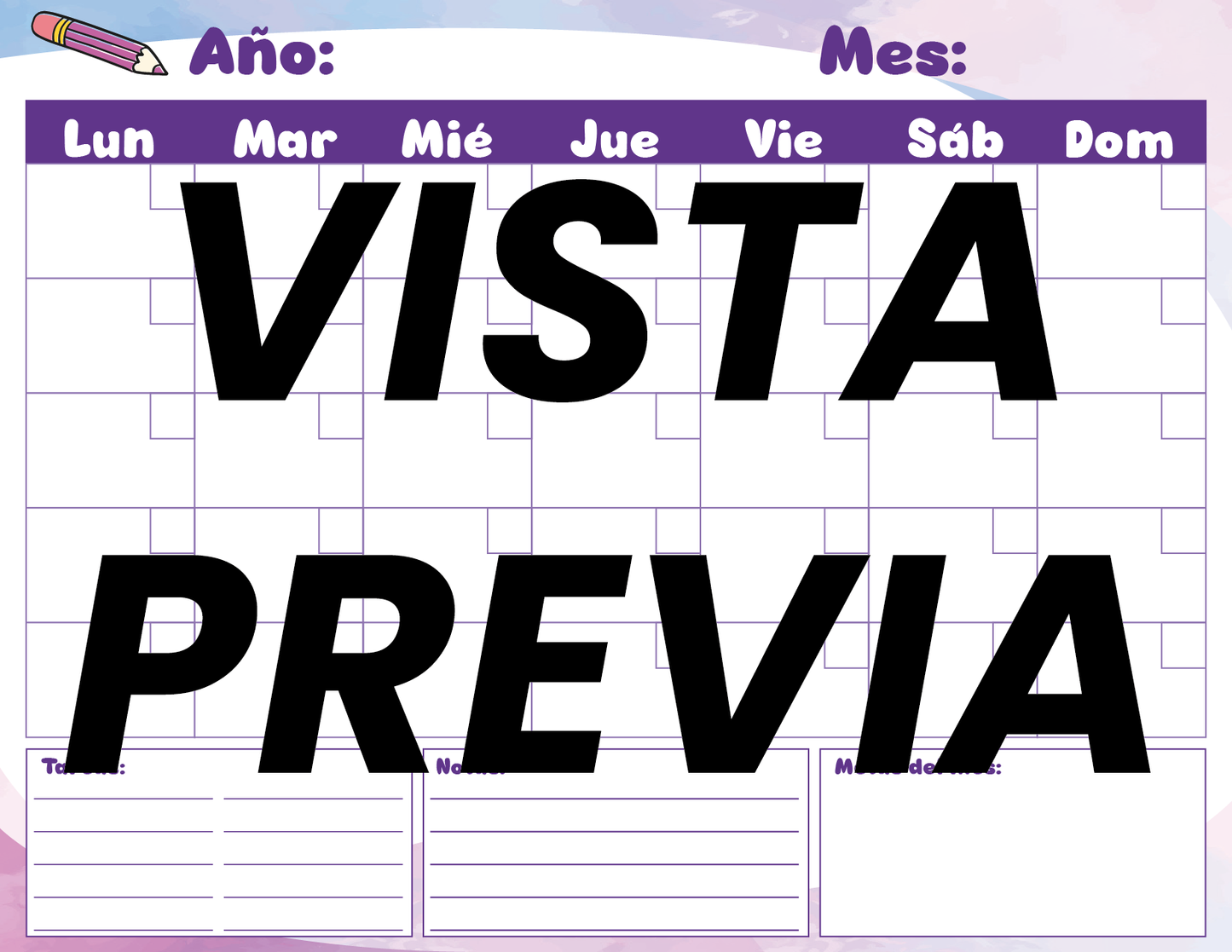 Agenda Colorida SUPERVISOR Secundaria