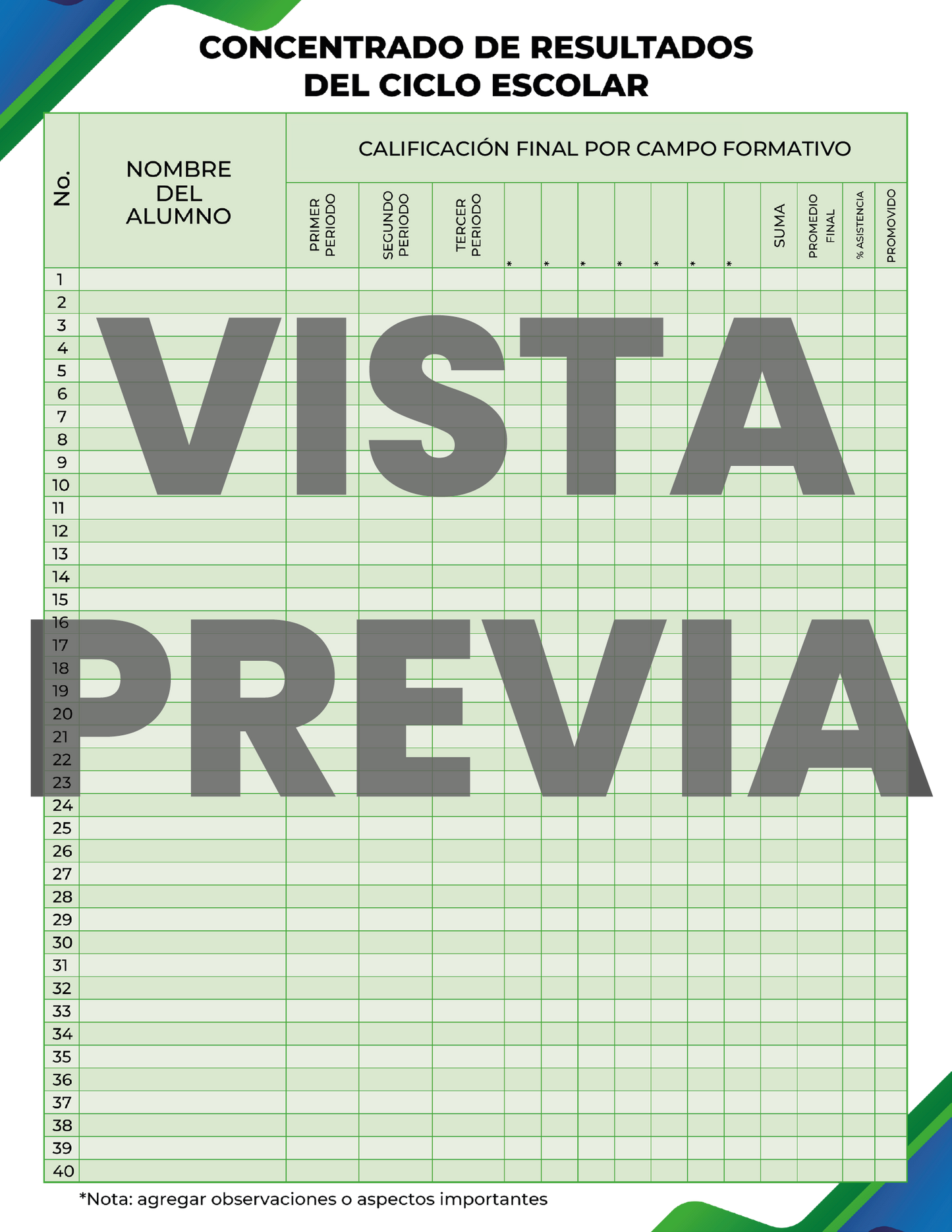 Agenda Formal MAESTRO Secundaria Ciclo Escolar 2024 - 2025 en PDF