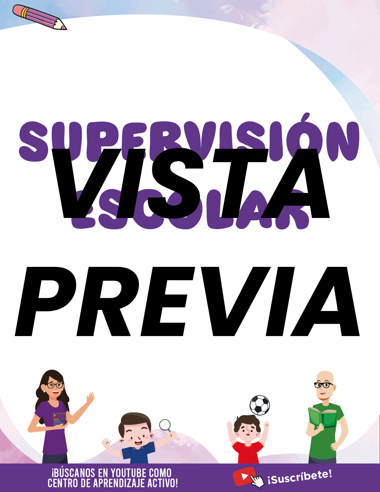 Agenda Colorida SUPERVISOR Secundaria