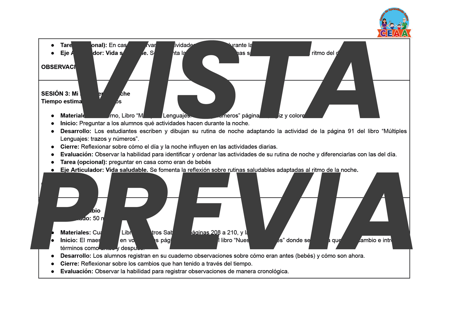 Planeación Primero de Primaria Volumen 1