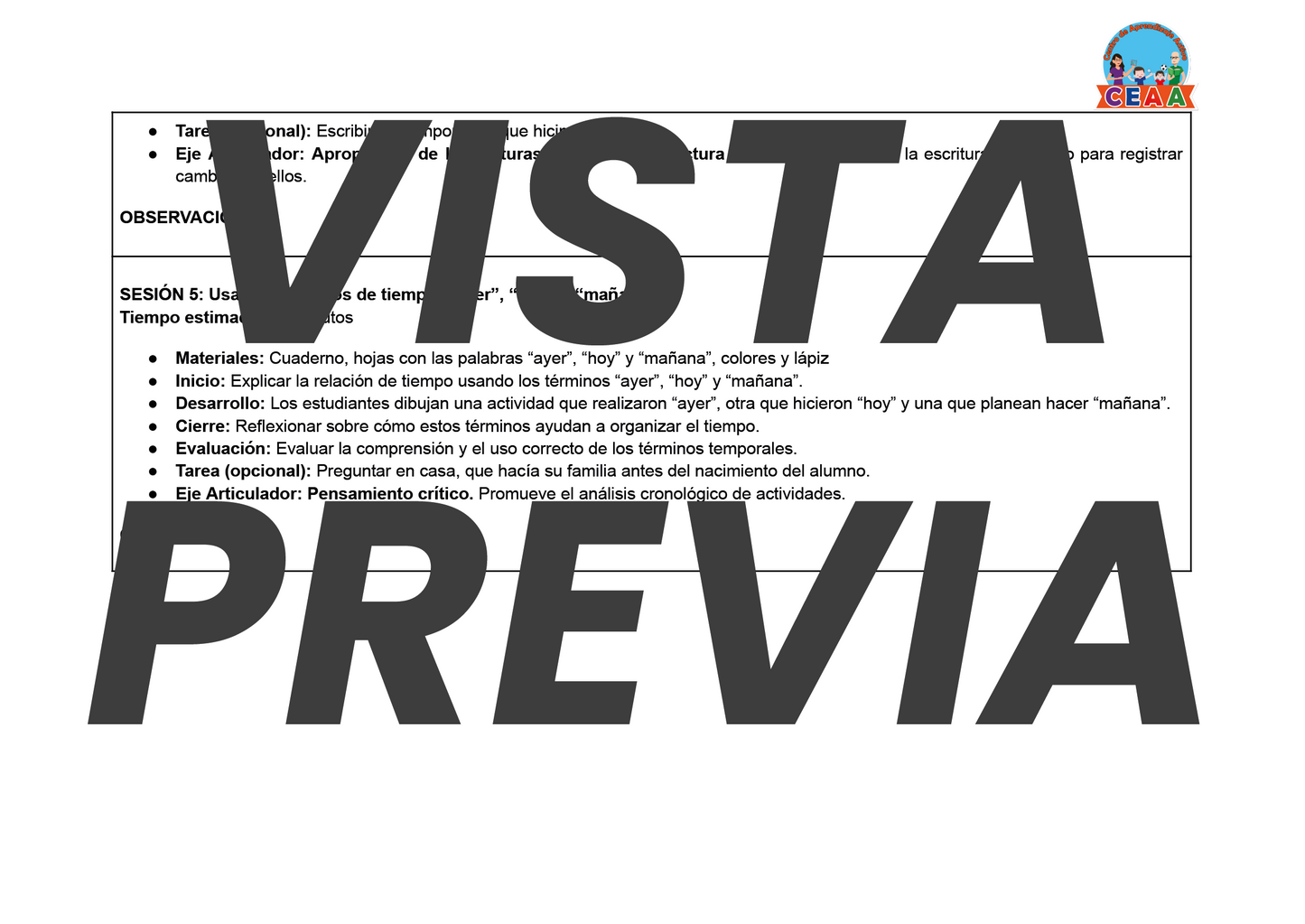 Planeación Primero de Primaria Volumen 1