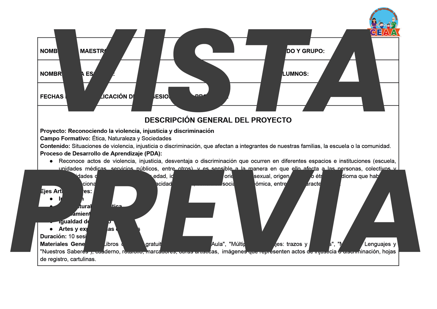Planeación Primero de Primaria Volumen 2