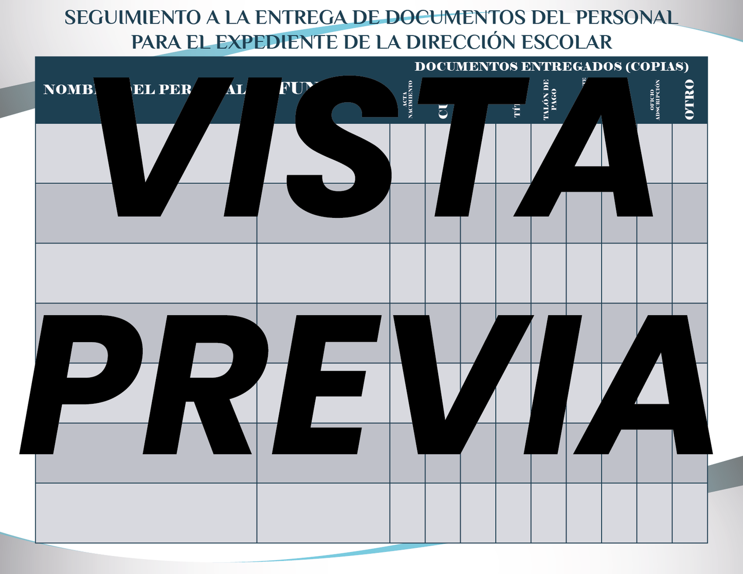Agenda Formal Azul DIRECTOR Preescolar
