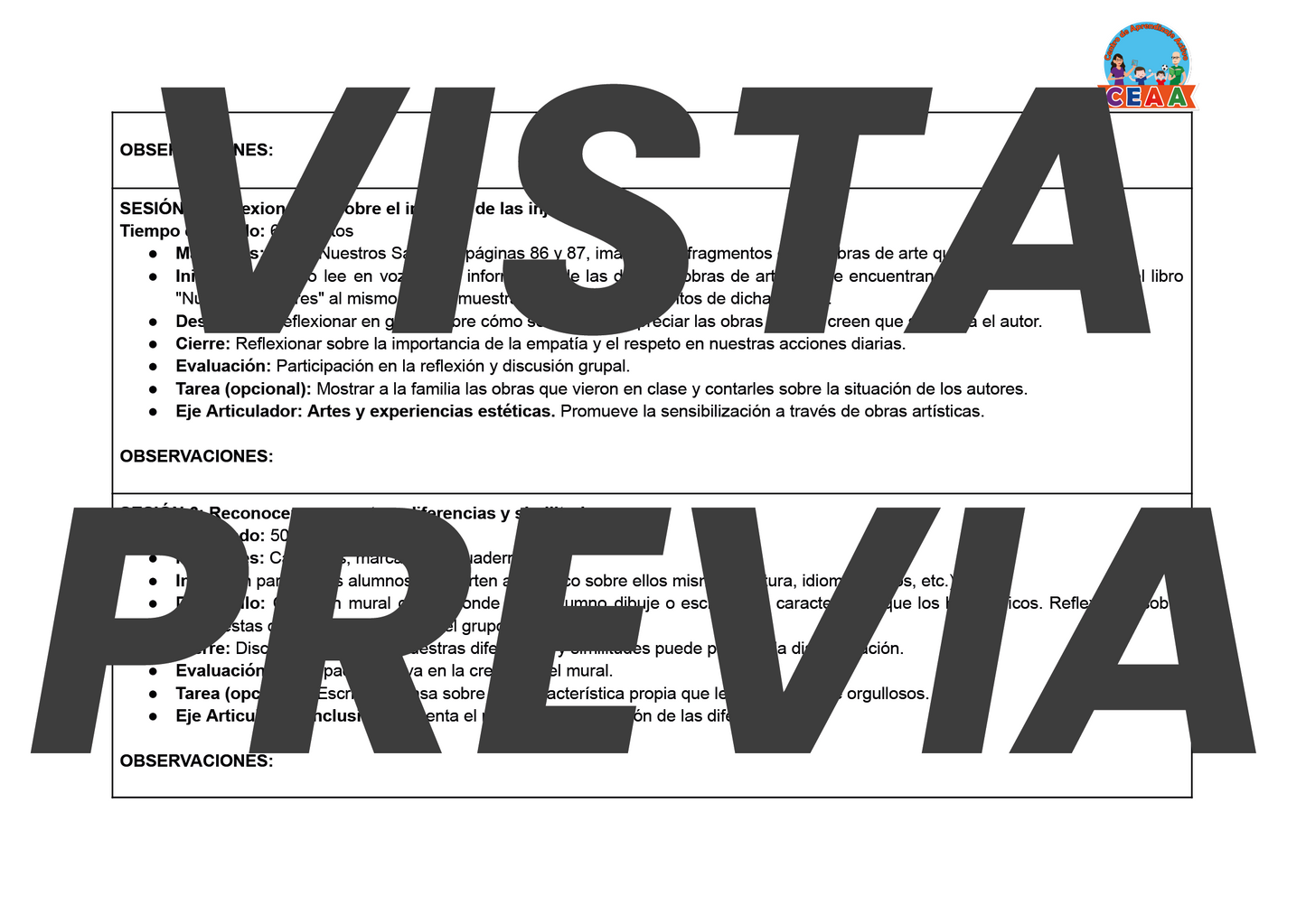Planeación Primero de Primaria Volumen 2