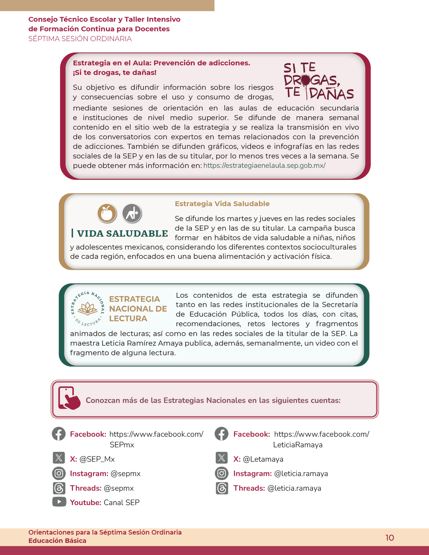 Cuadernillo SÉPTIMA Sesión CTE MAYO 2024 Preescolar, Primaria y Secundaria