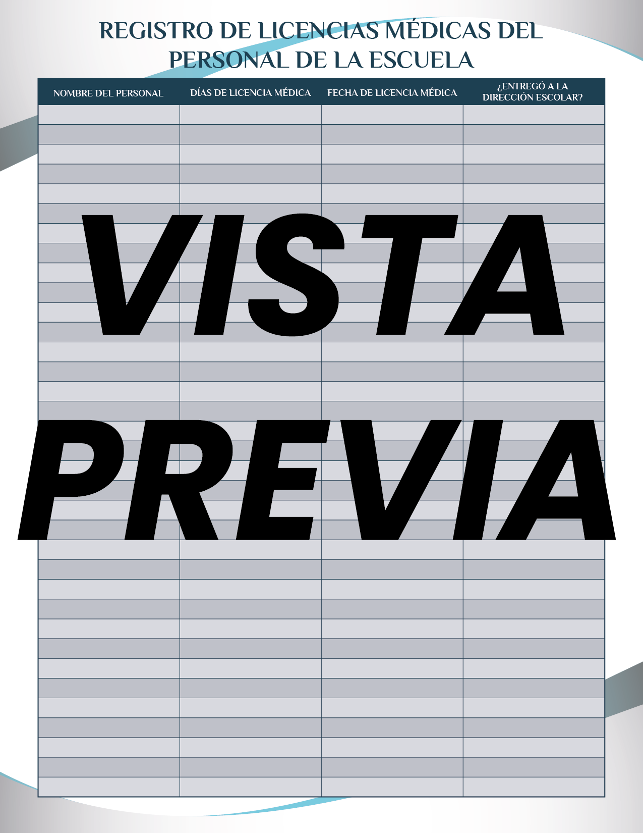 Agenda Formal Azul DIRECTOR Preescolar