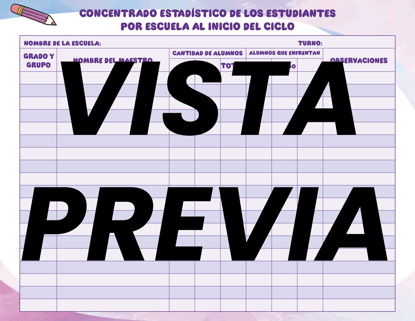 Agenda Colorida SUPERVISOR Secundaria