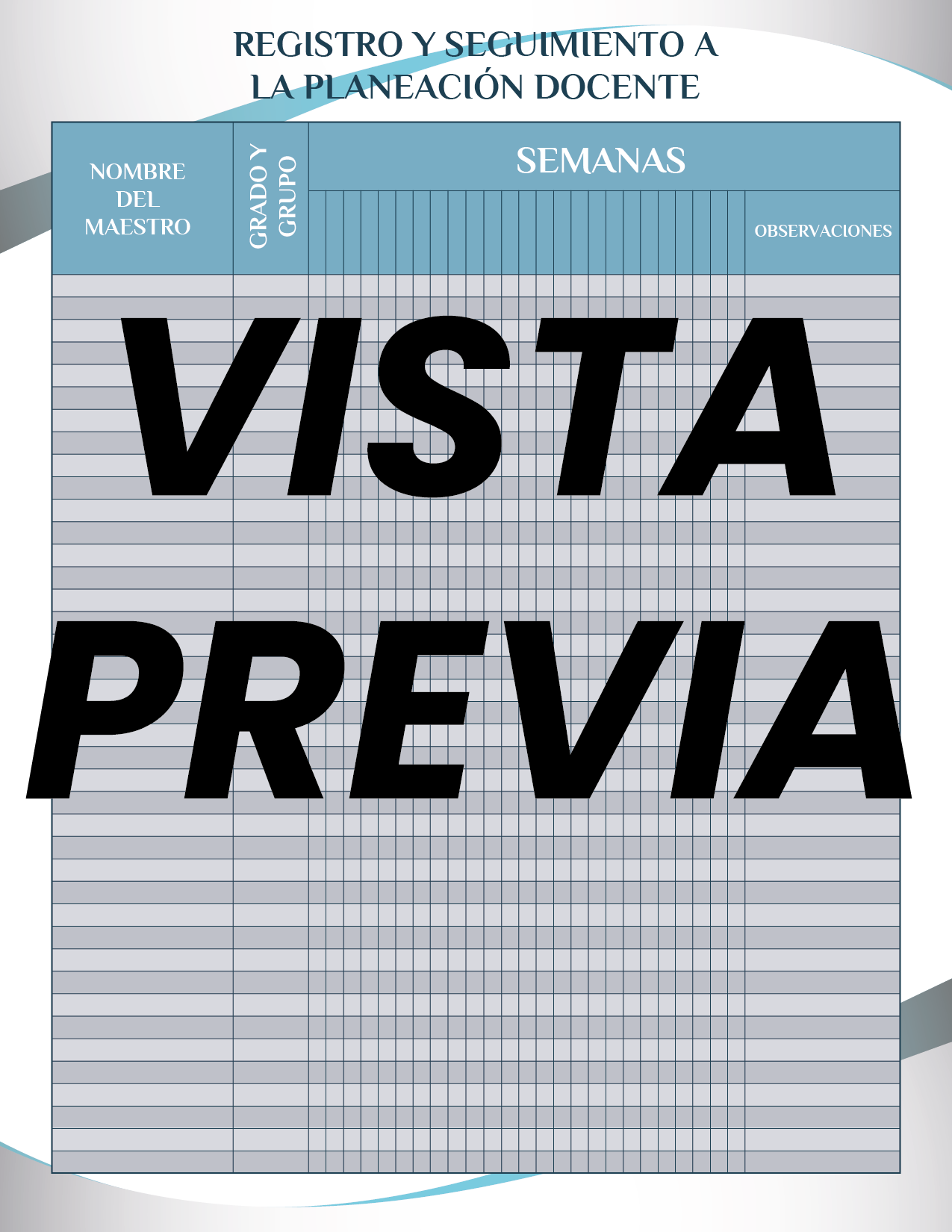 Agenda Formal Azul DIRECTOR Preescolar