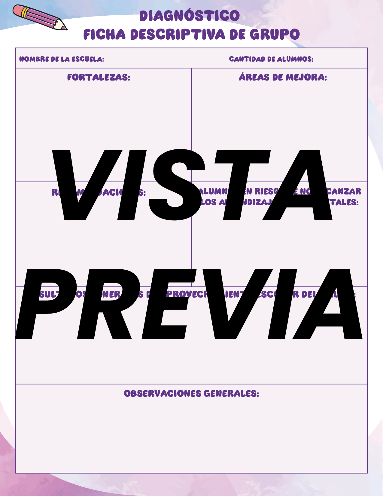 Agenda Colorida SUPERVISOR Secundaria
