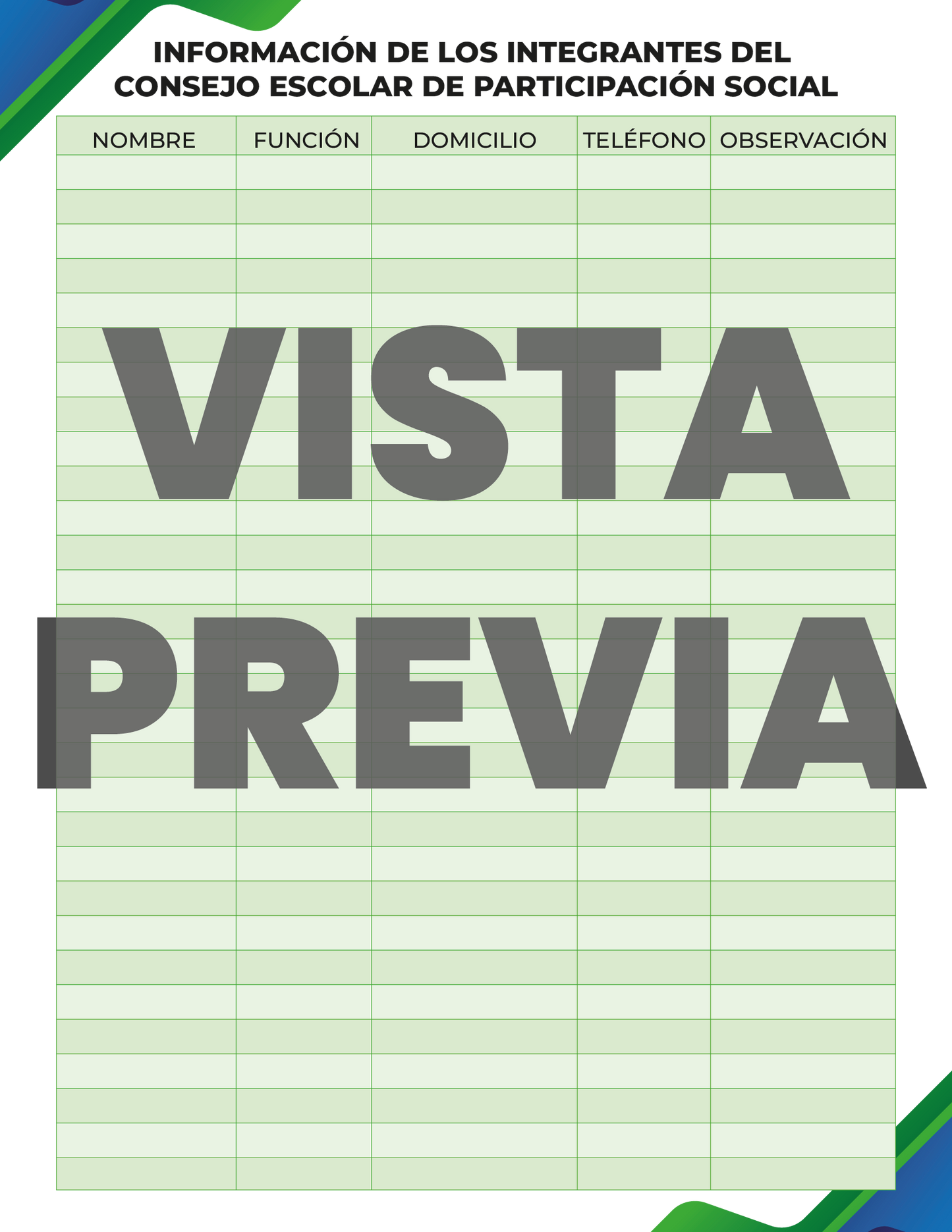Agenda Formal DIRECTOR Preescolar Ciclo Escolar 2024 - 2025 en PDF