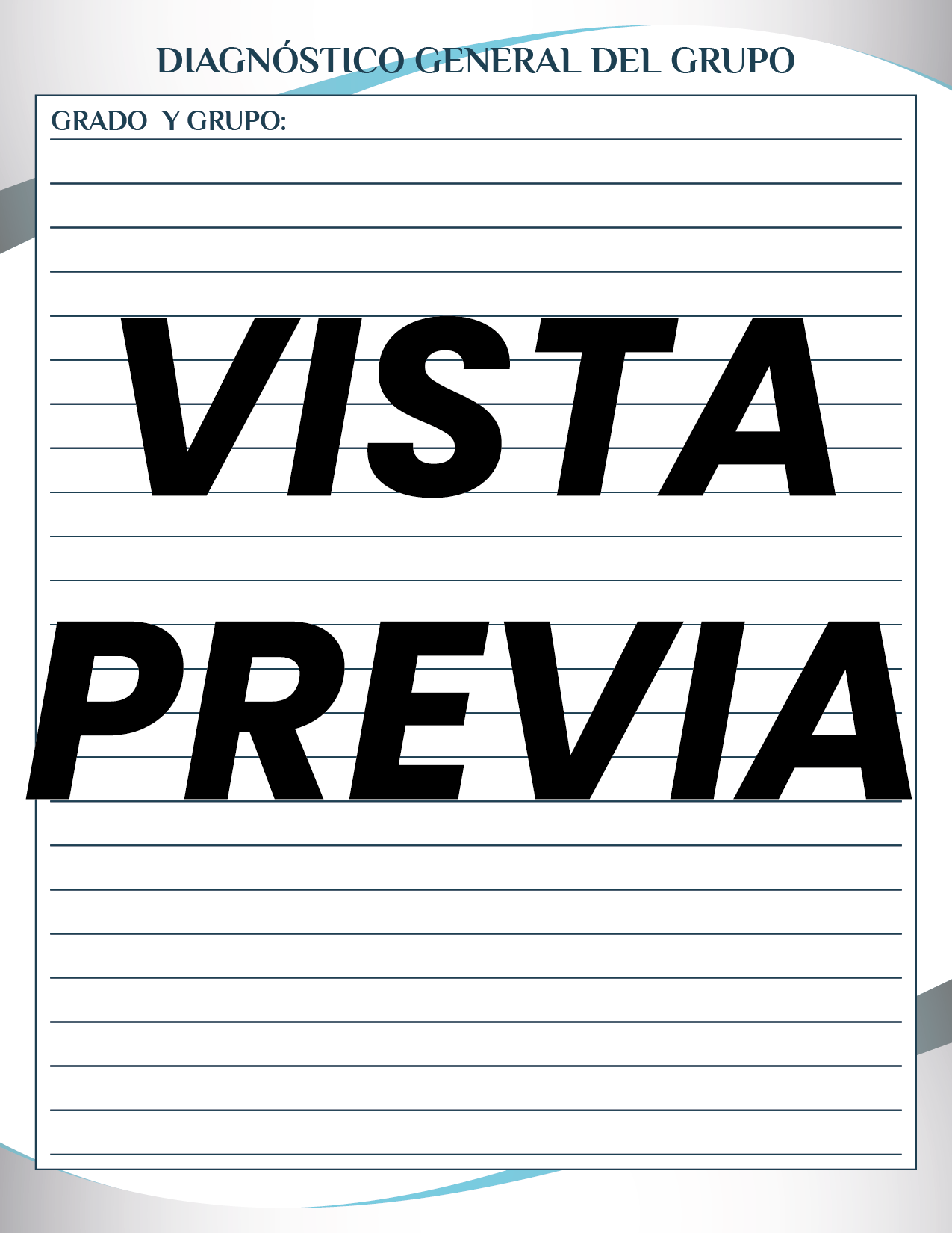 Agenda Formal Azul DIRECTOR Preescolar