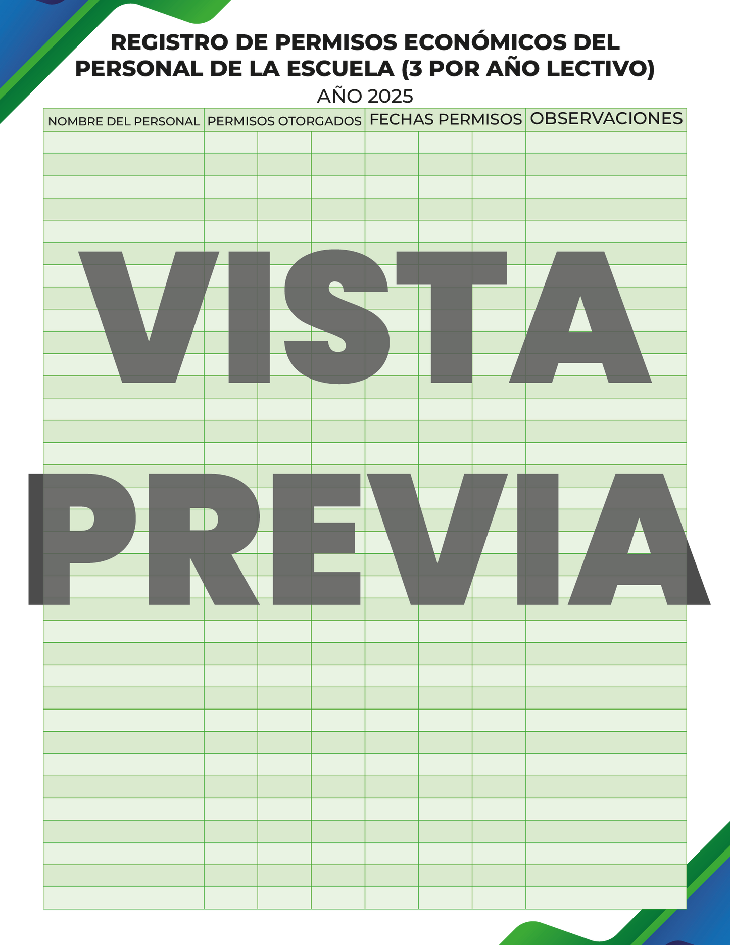 Agenda Formal DIRECTOR Preescolar Ciclo Escolar 2024 - 2025 en PDF