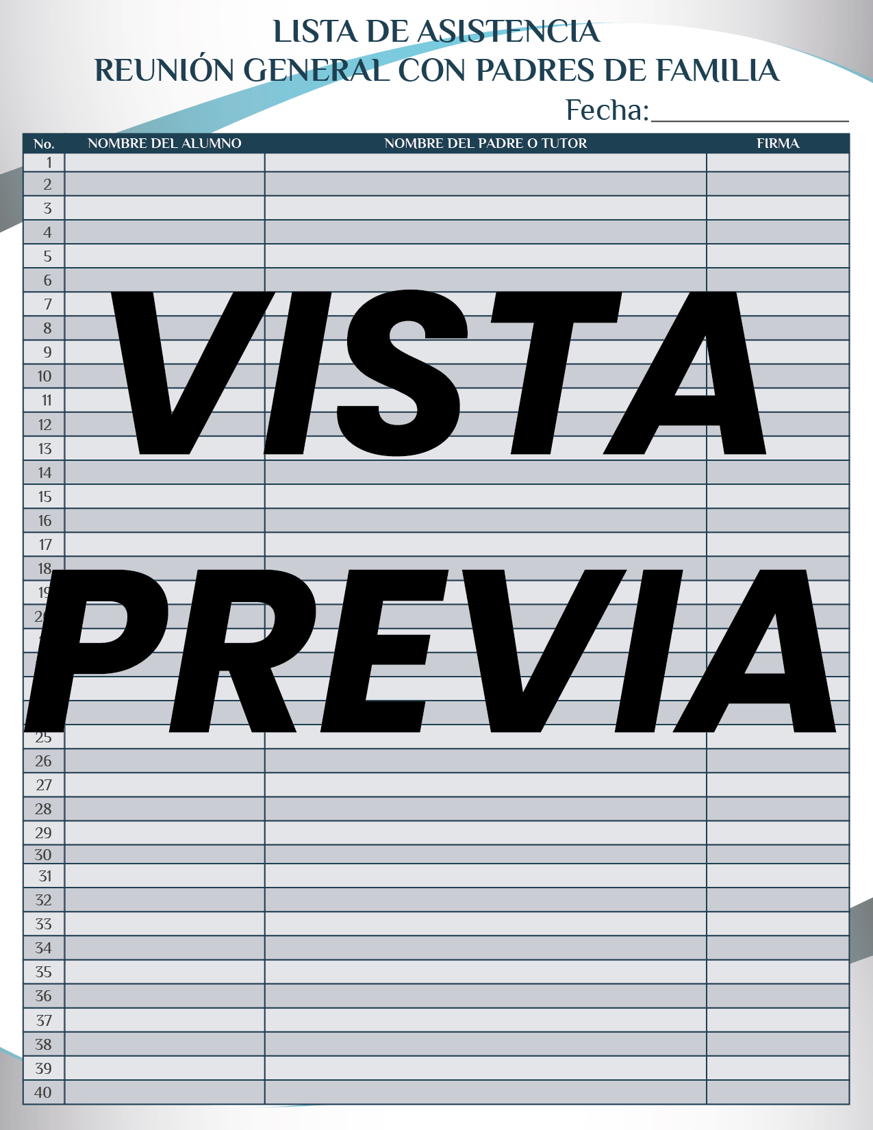 Agenda Formal Azul DIRECTOR Preescolar