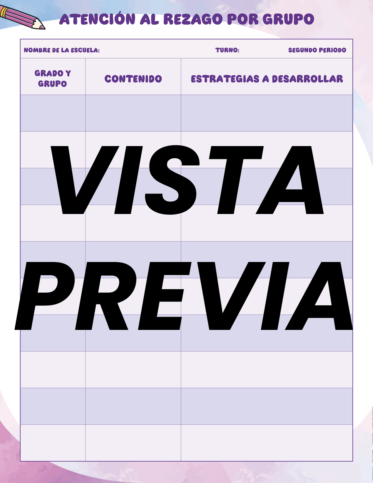 Agenda Colorida SUPERVISOR Secundaria