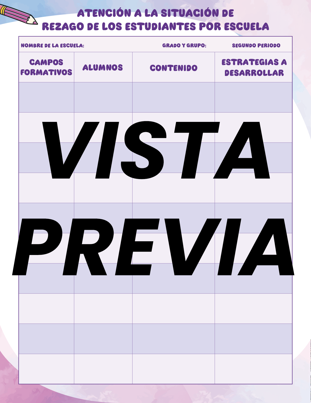 Agenda Colorida SUPERVISOR Secundaria