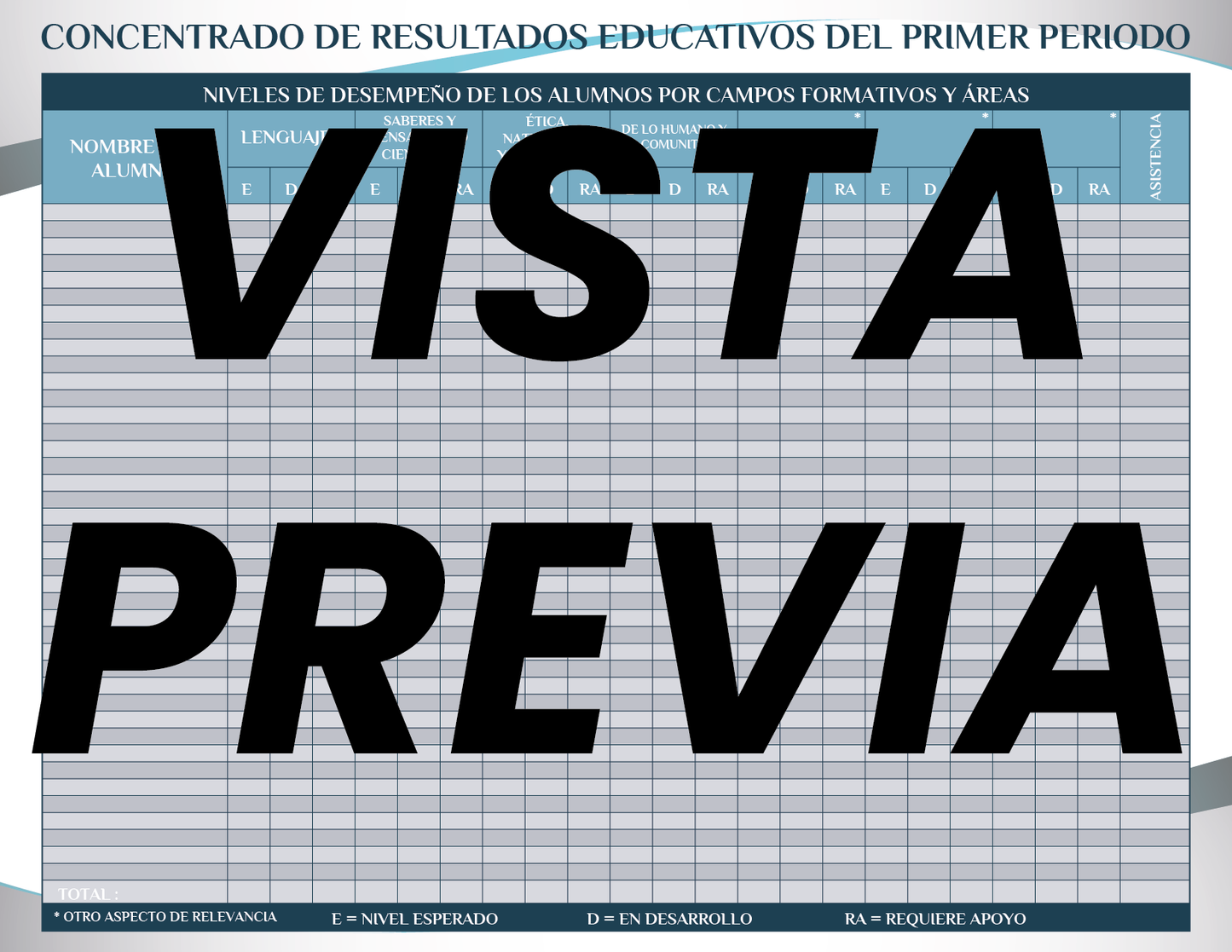 Agenda Formal Azul DIRECTOR Preescolar