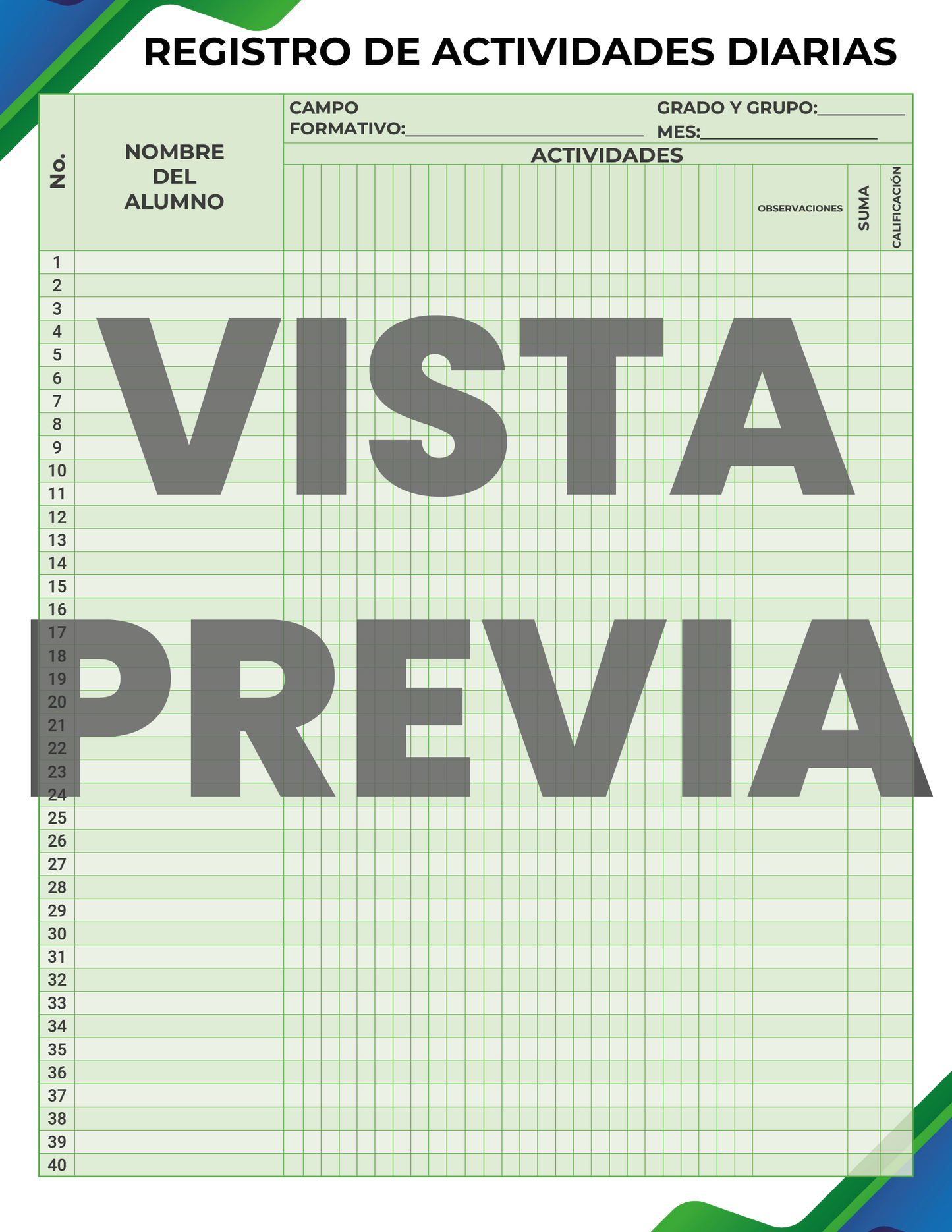 Agenda Formal MAESTRO Secundaria Ciclo Escolar 2024 - 2025 en PDF