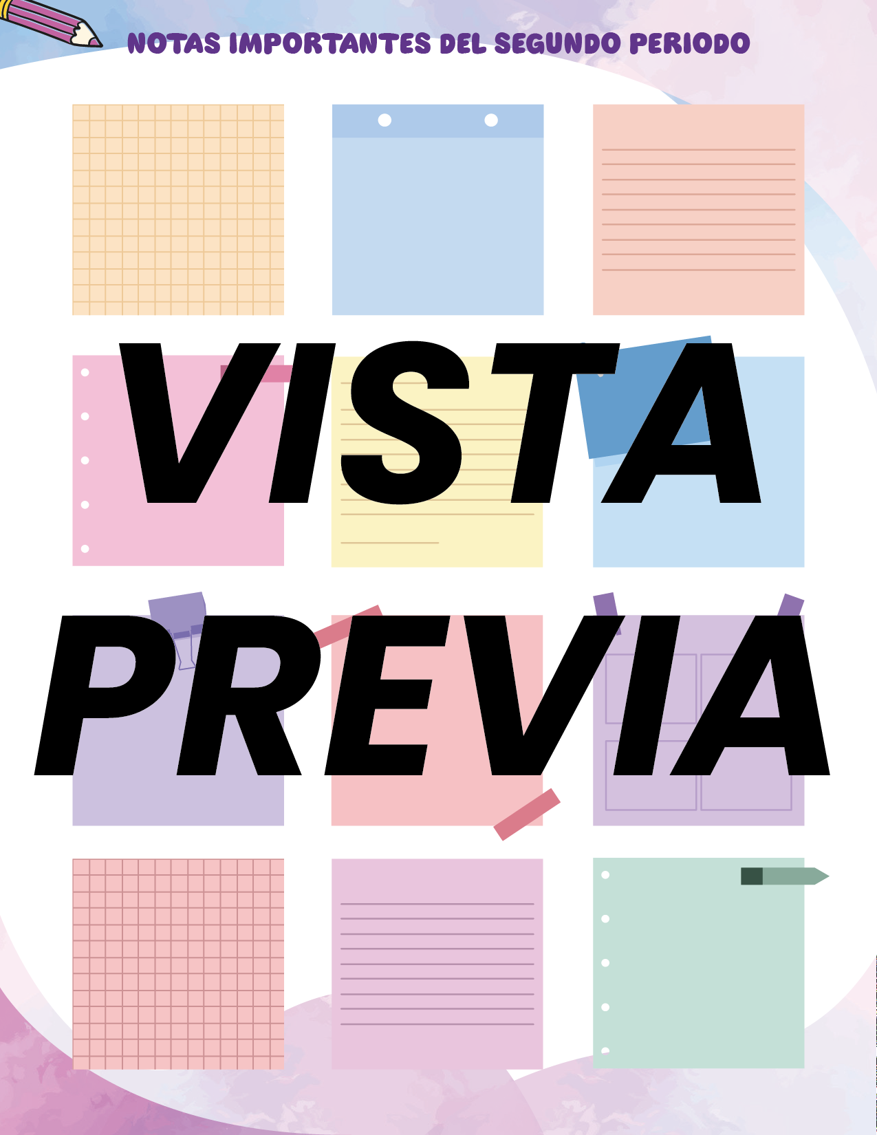 Agenda Colorida SUPERVISOR Secundaria