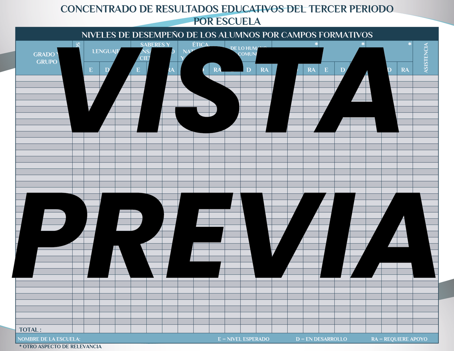 Agenda Formal Azul DIRECTOR Preescolar