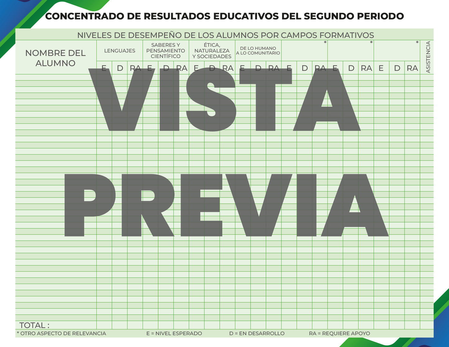 Agenda Formal DIRECTOR Preescolar Ciclo Escolar 2024 - 2025 en PDF