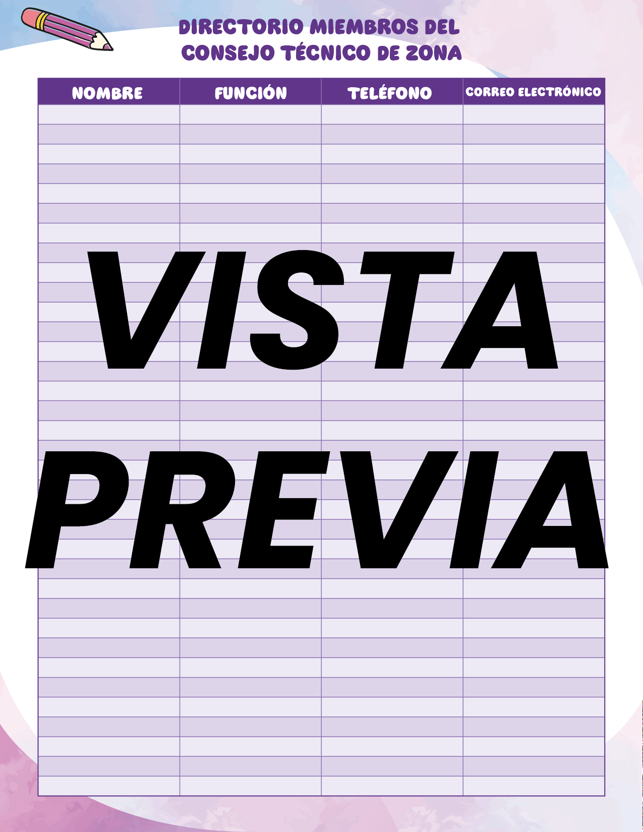 Agenda Colorida SUPERVISOR Secundaria