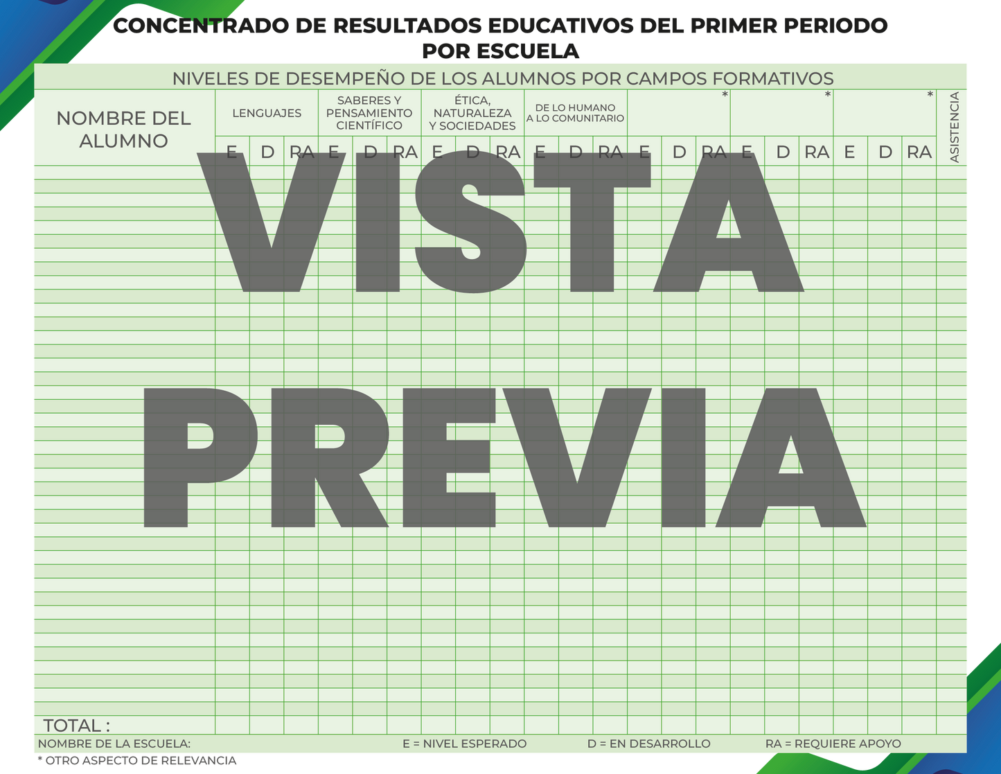 Agenda Formal DIRECTOR Preescolar Ciclo Escolar 2024 - 2025 en PDF
