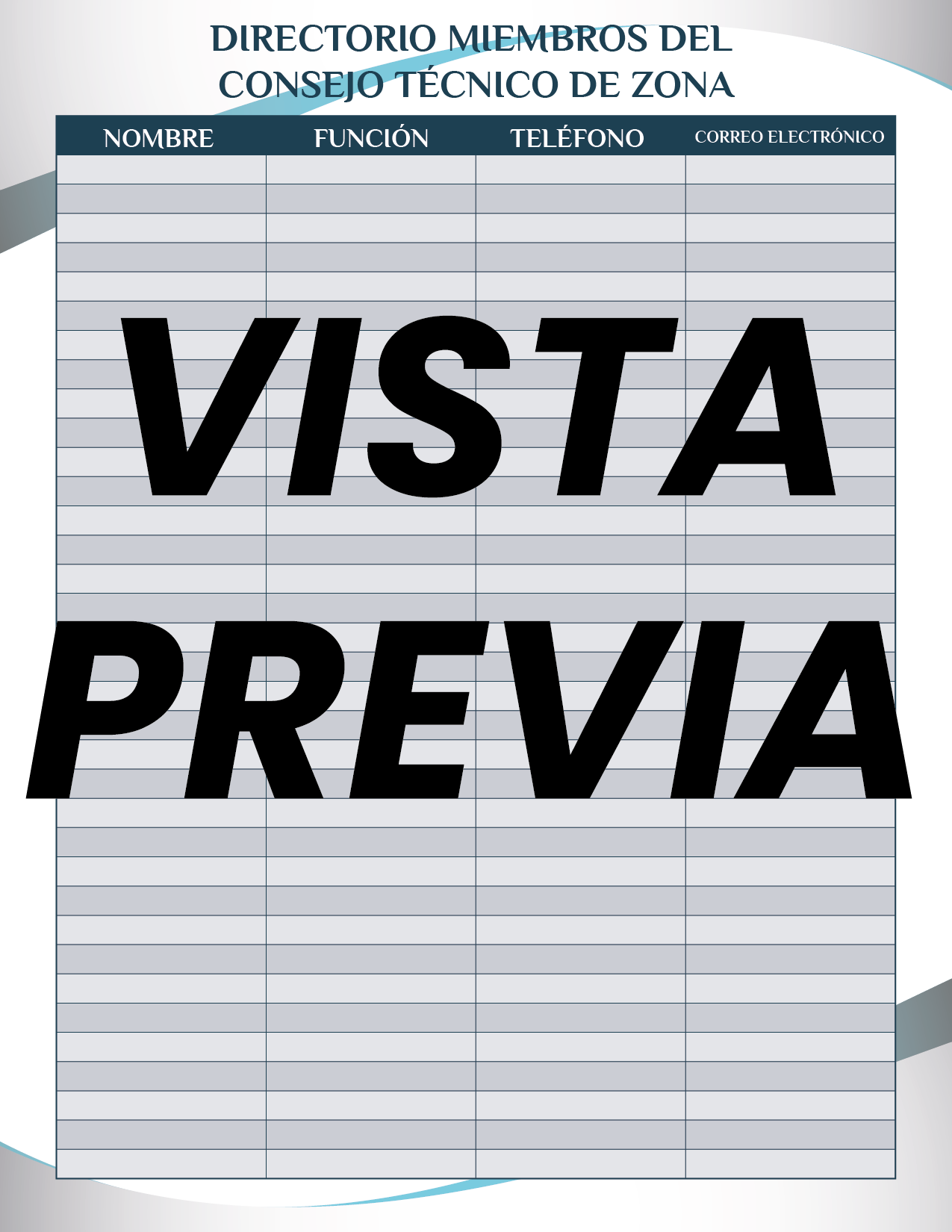 Agenda Formal Azul DIRECTOR Preescolar