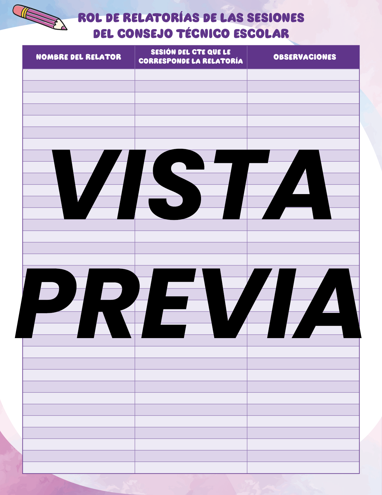 Agenda Colorida SUPERVISOR Secundaria
