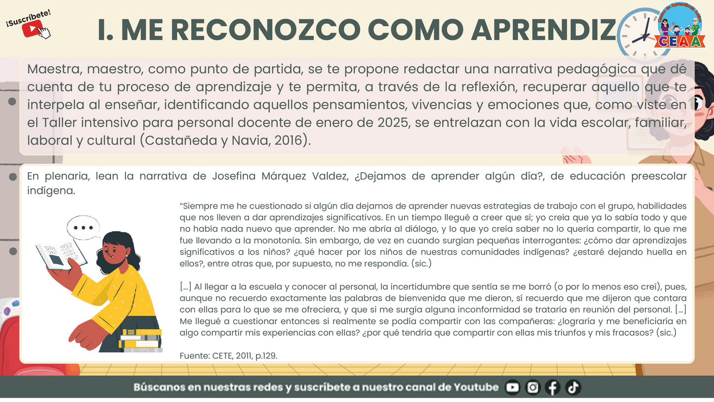 Presentación Taller Intensivo Sesión 1 - Bitácora para la Reflexión en PDF