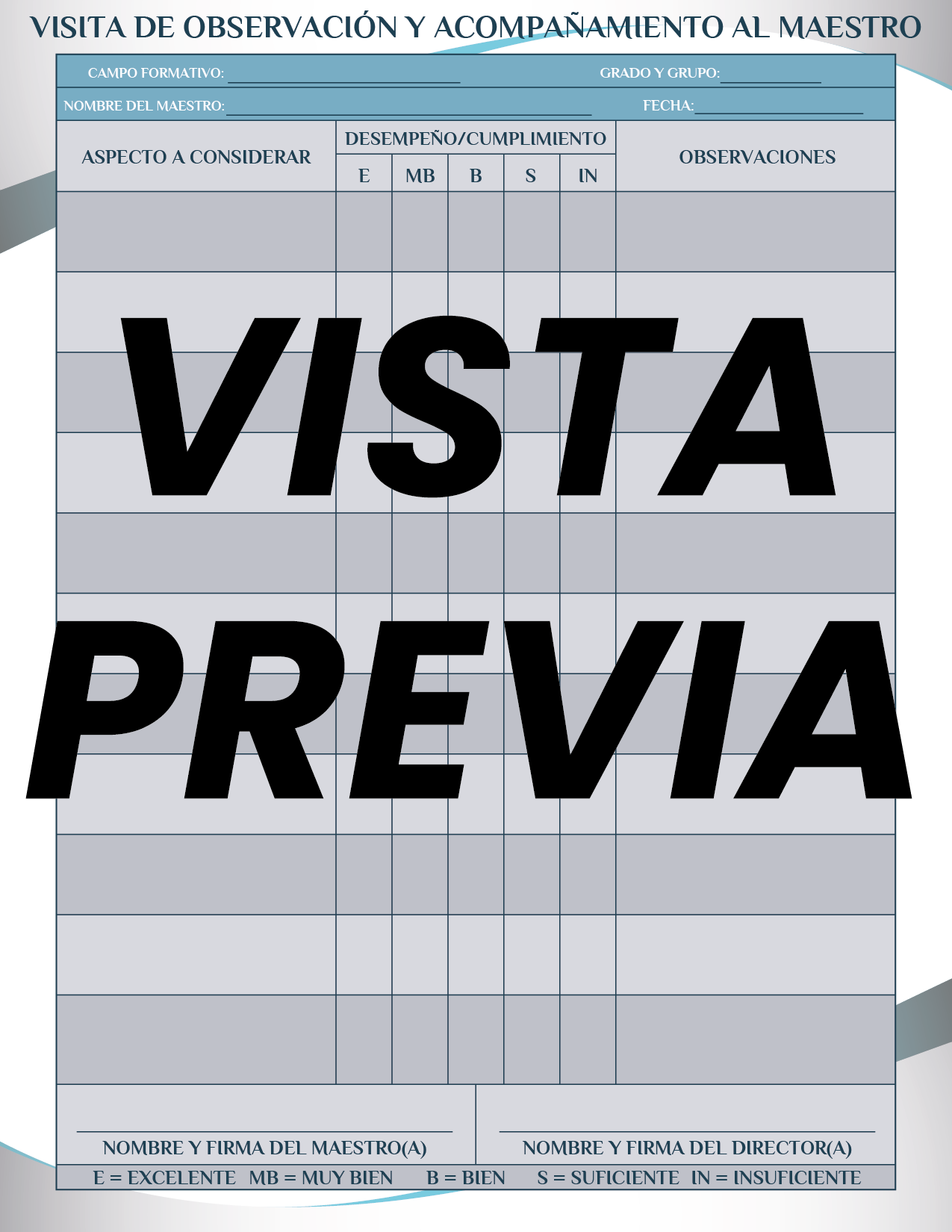 Agenda Formal Azul DIRECTOR Secundaria