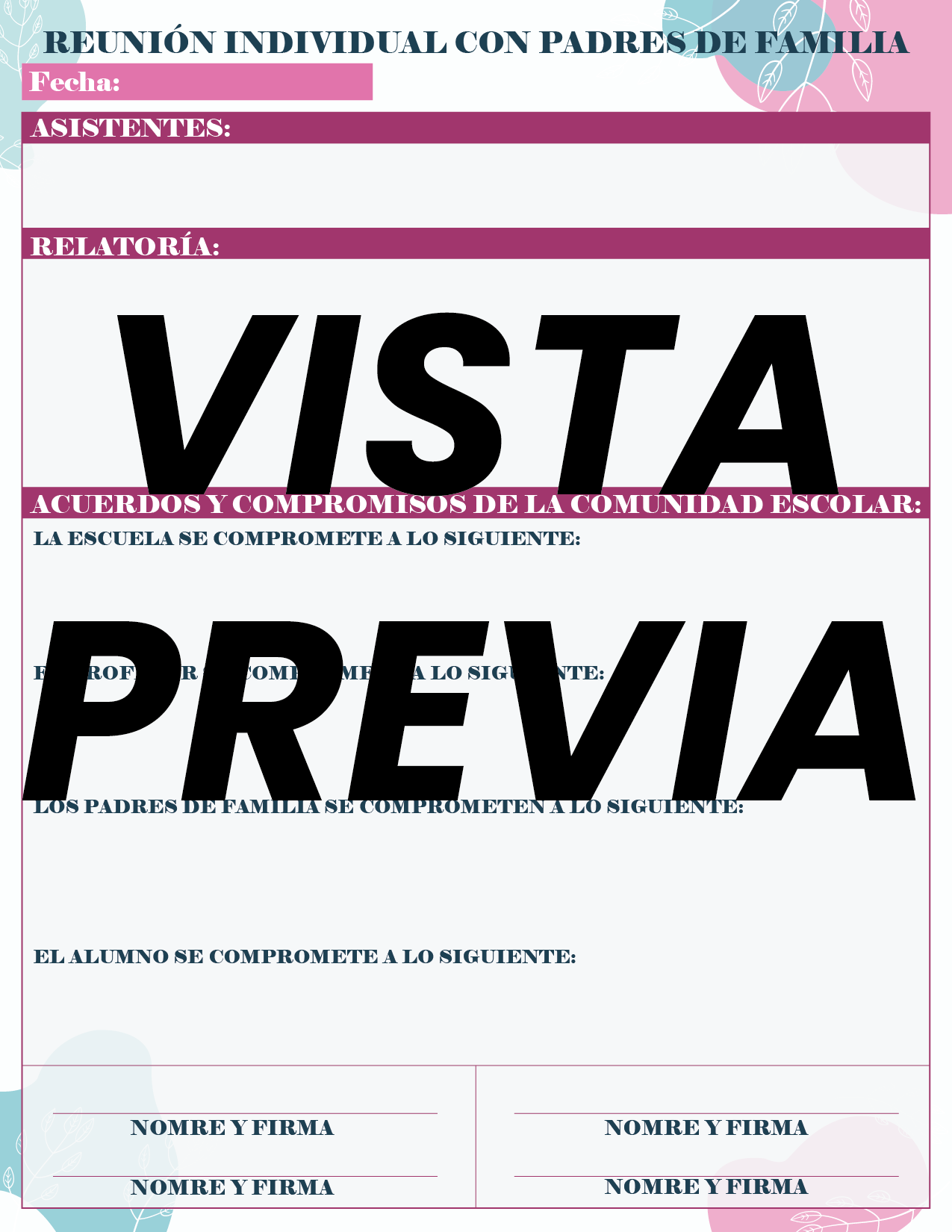 Agenda Flores MAESTRO Primaria