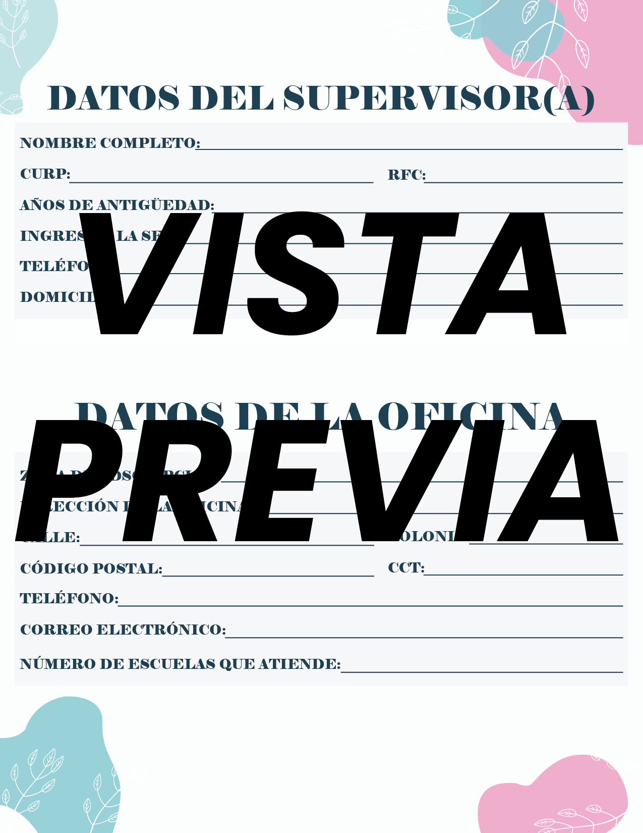 Agenda Flores SUPERVISOR Primaria