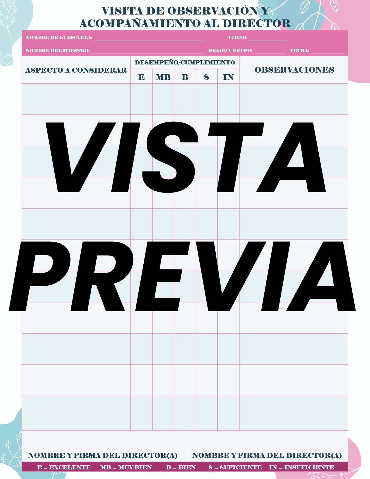 Agenda Flores SUPERVISOR Primaria