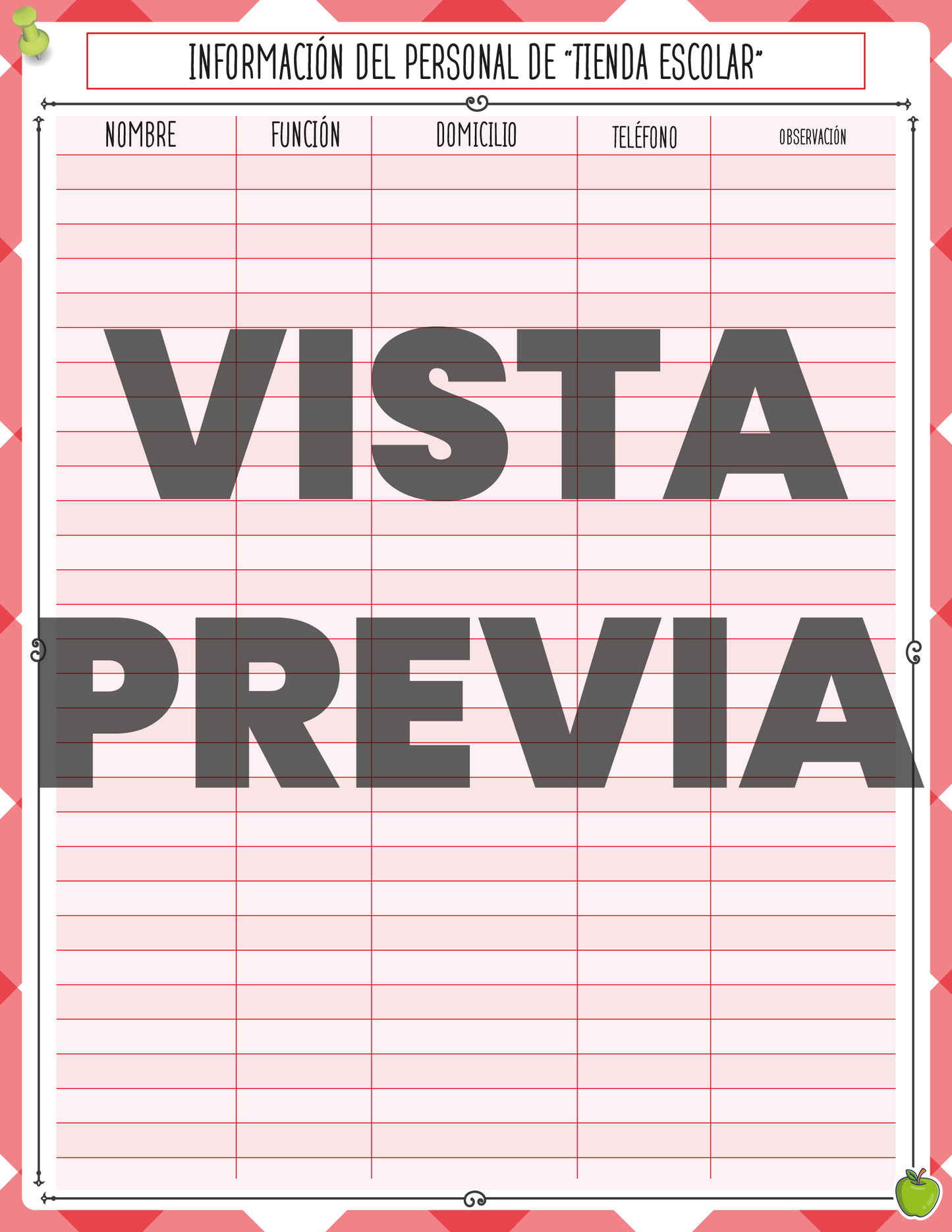 Agenda Roja DIRECTOR Secundaria Ciclo Escolar 2024 - 2025 en PDF