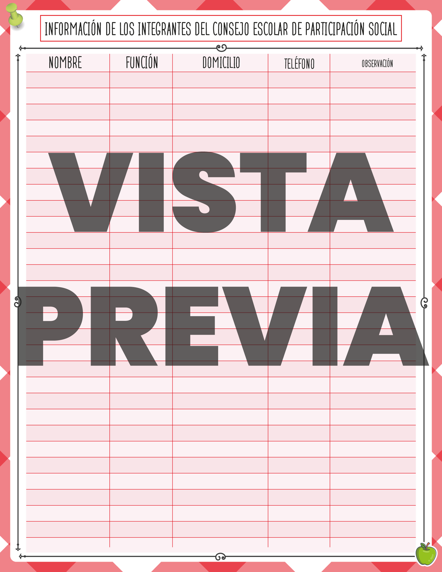 Agenda Roja DIRECTOR Secundaria Ciclo Escolar 2024 - 2025 en PDF