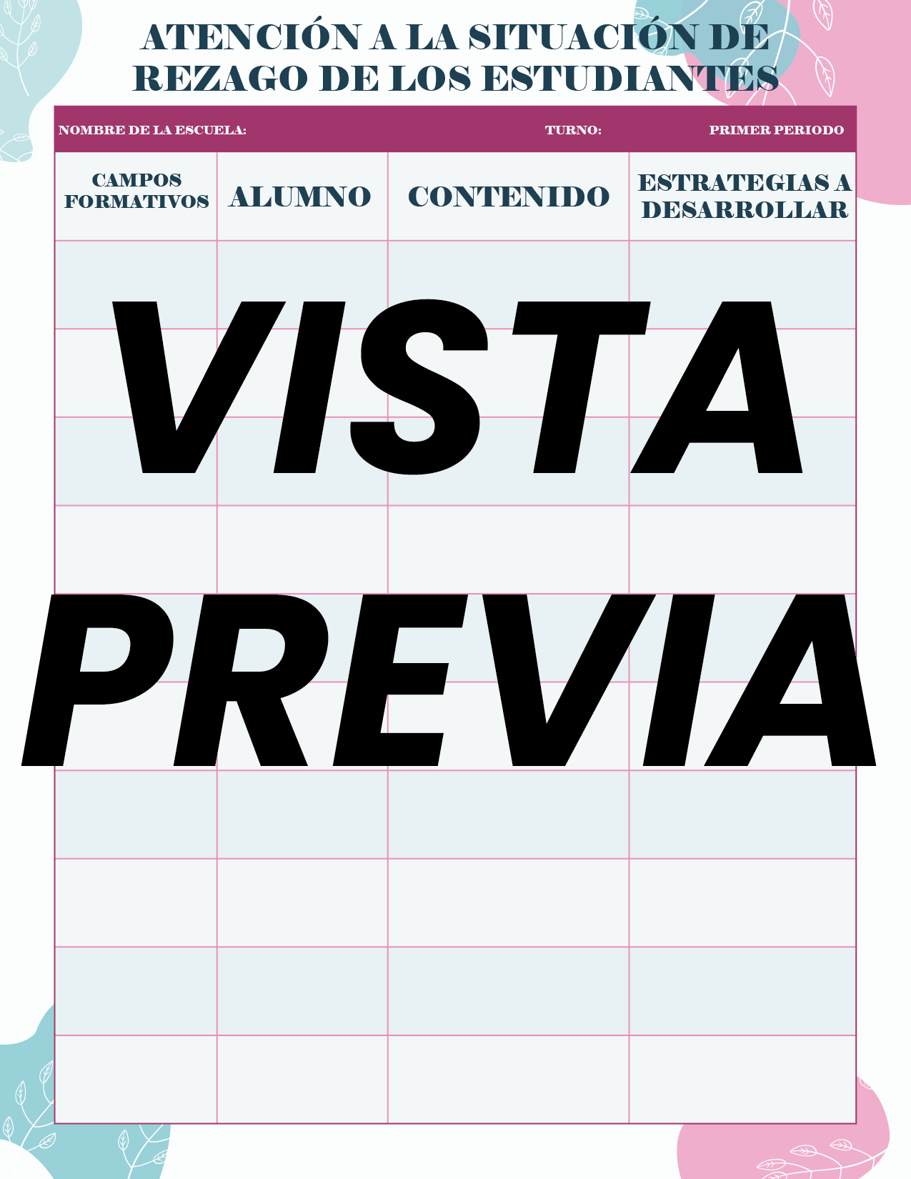 Agenda Flores SUPERVISOR Primaria