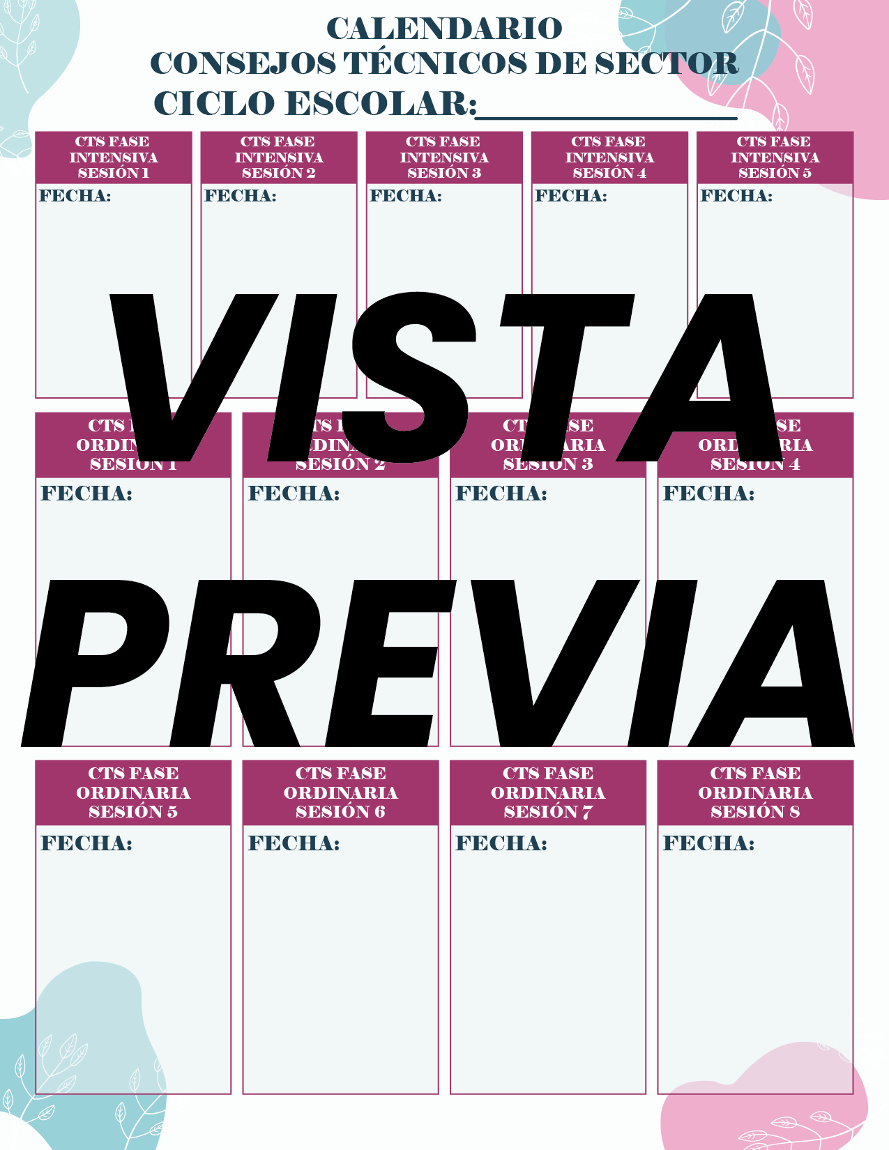Agenda Flores SUPERVISOR Primaria