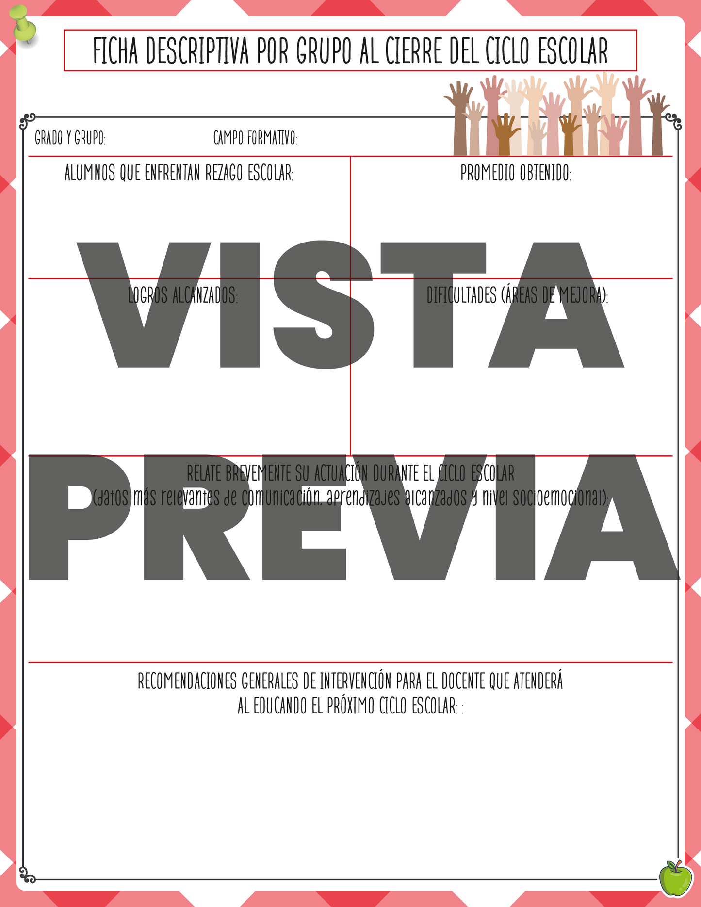 Agenda Roja DIRECTOR Secundaria Ciclo Escolar 2024 - 2025 en PDF