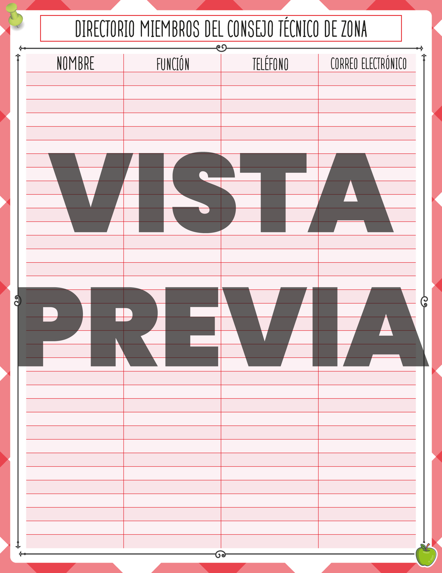 Agenda Roja DIRECTOR Secundaria Ciclo Escolar 2024 - 2025 en PDF
