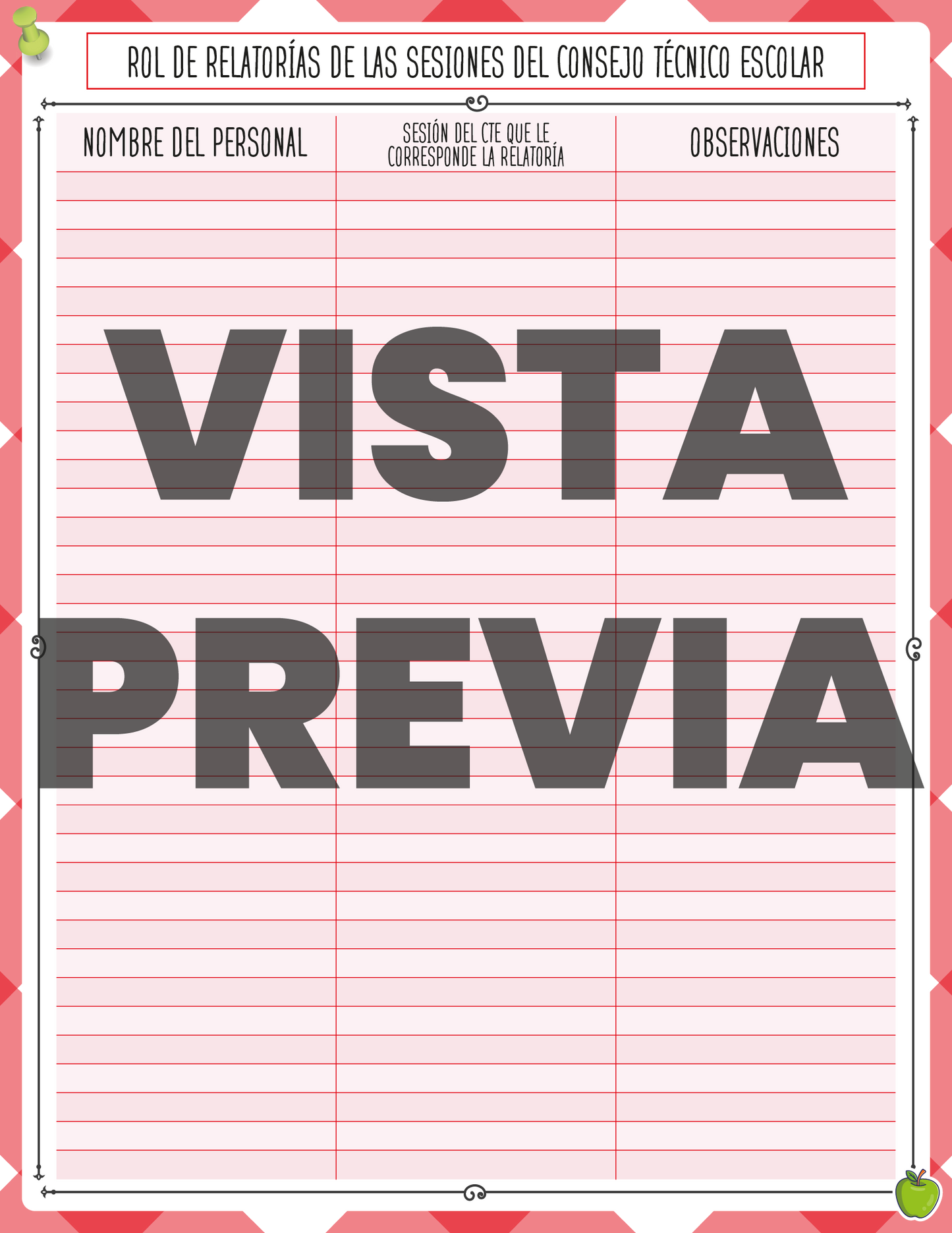Agenda Roja DIRECTOR Secundaria Ciclo Escolar 2024 - 2025 en PDF