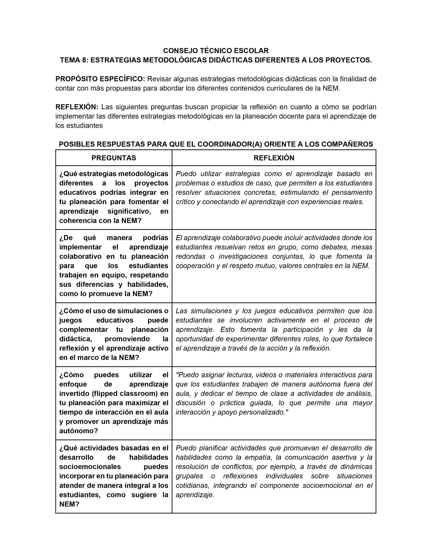 Formato de Productos CTE Tema 8 Editable