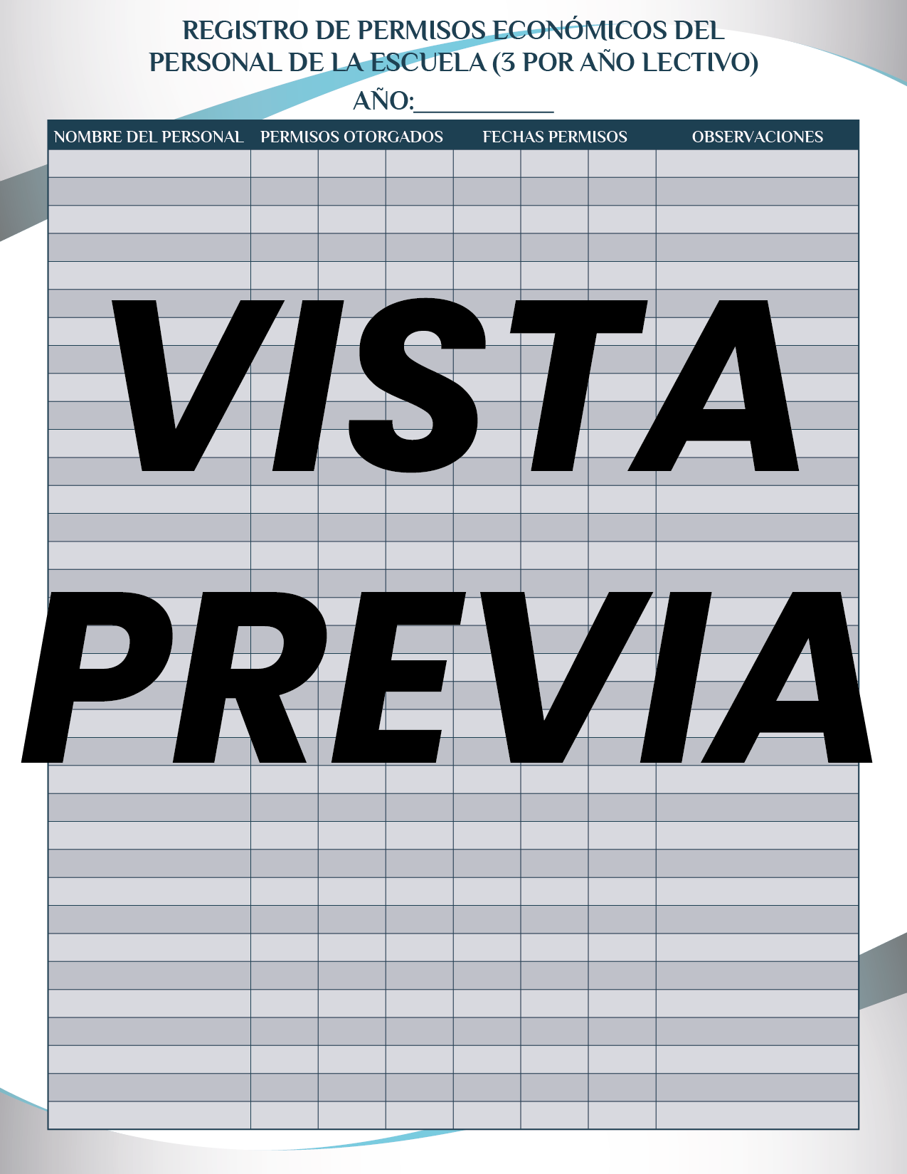 Agenda Formal Azul DIRECTOR primaria