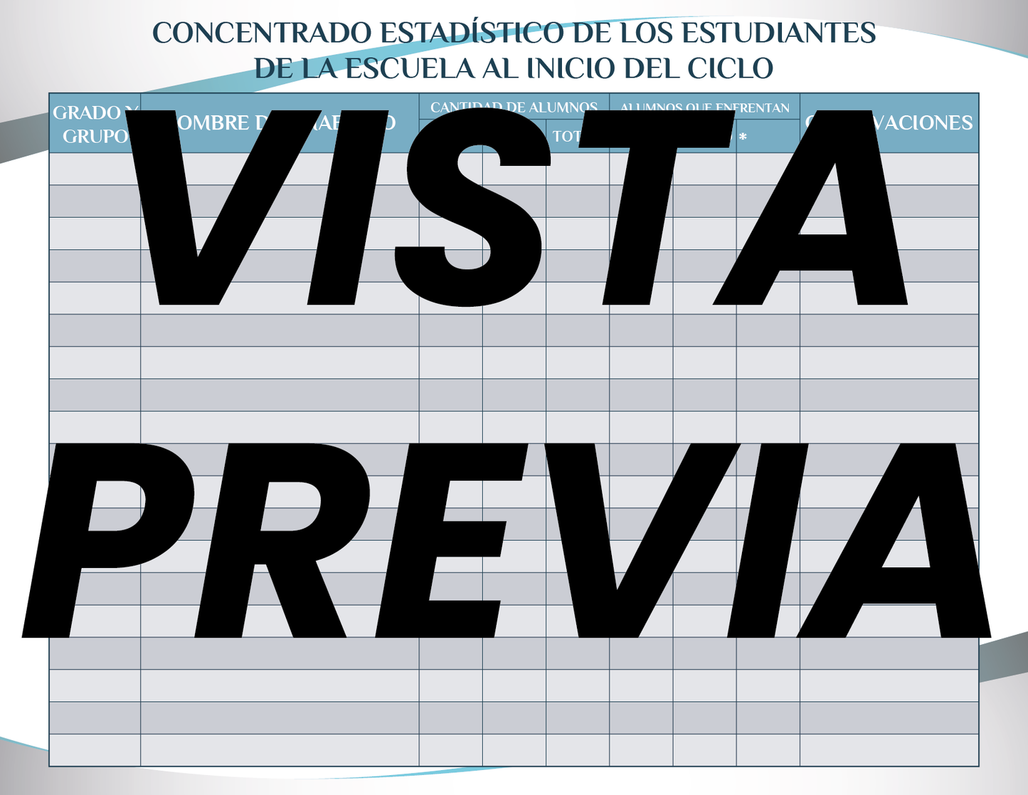 Agenda Formal Azul DIRECTOR primaria