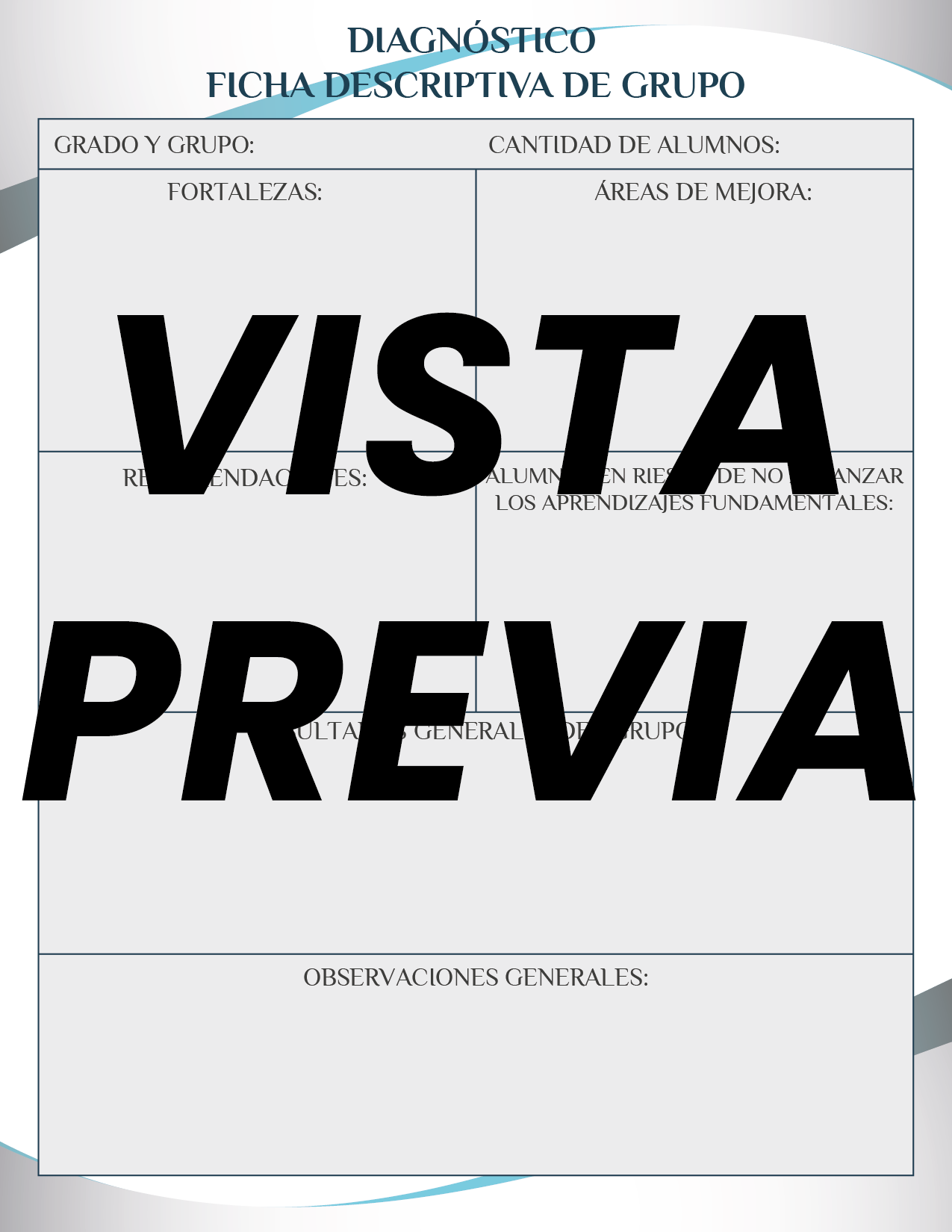 Agenda Formal Azul DIRECTOR primaria
