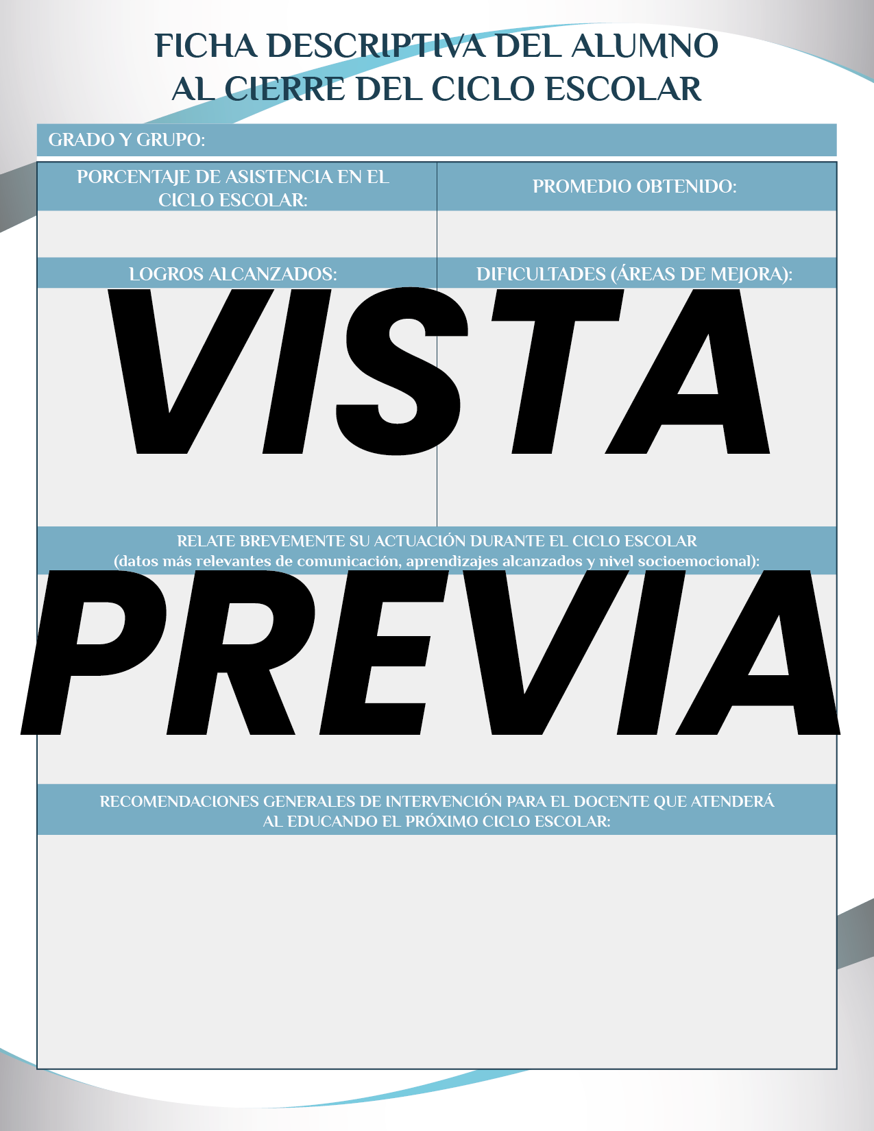Agenda Formal Azul DIRECTOR primaria