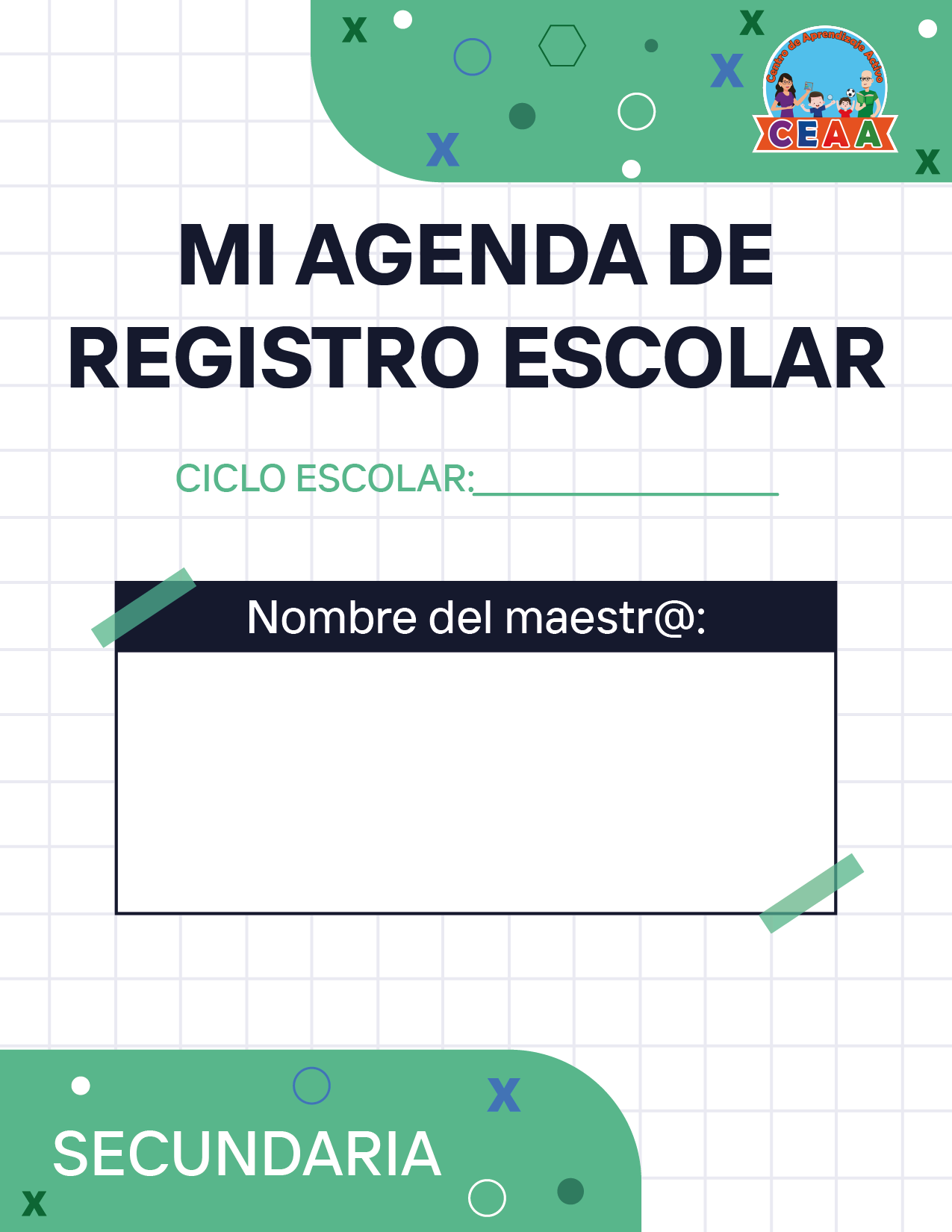 Agenda Cuadros MAESTRO Secundaria